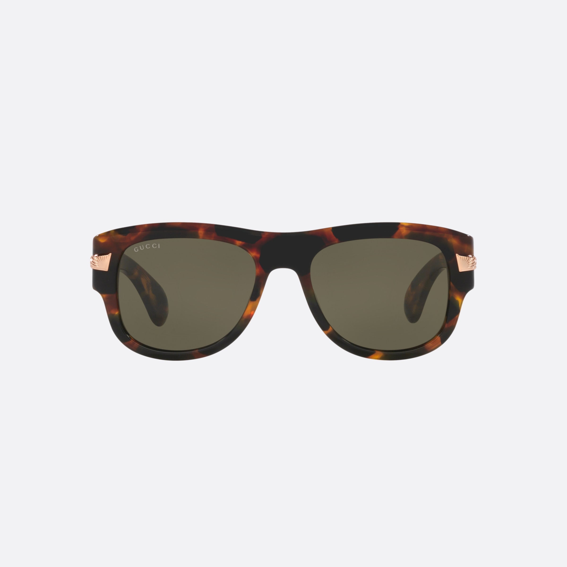 Gucci 54mm Havana Rectangular Man Sunglasses - Lifestyle Shot