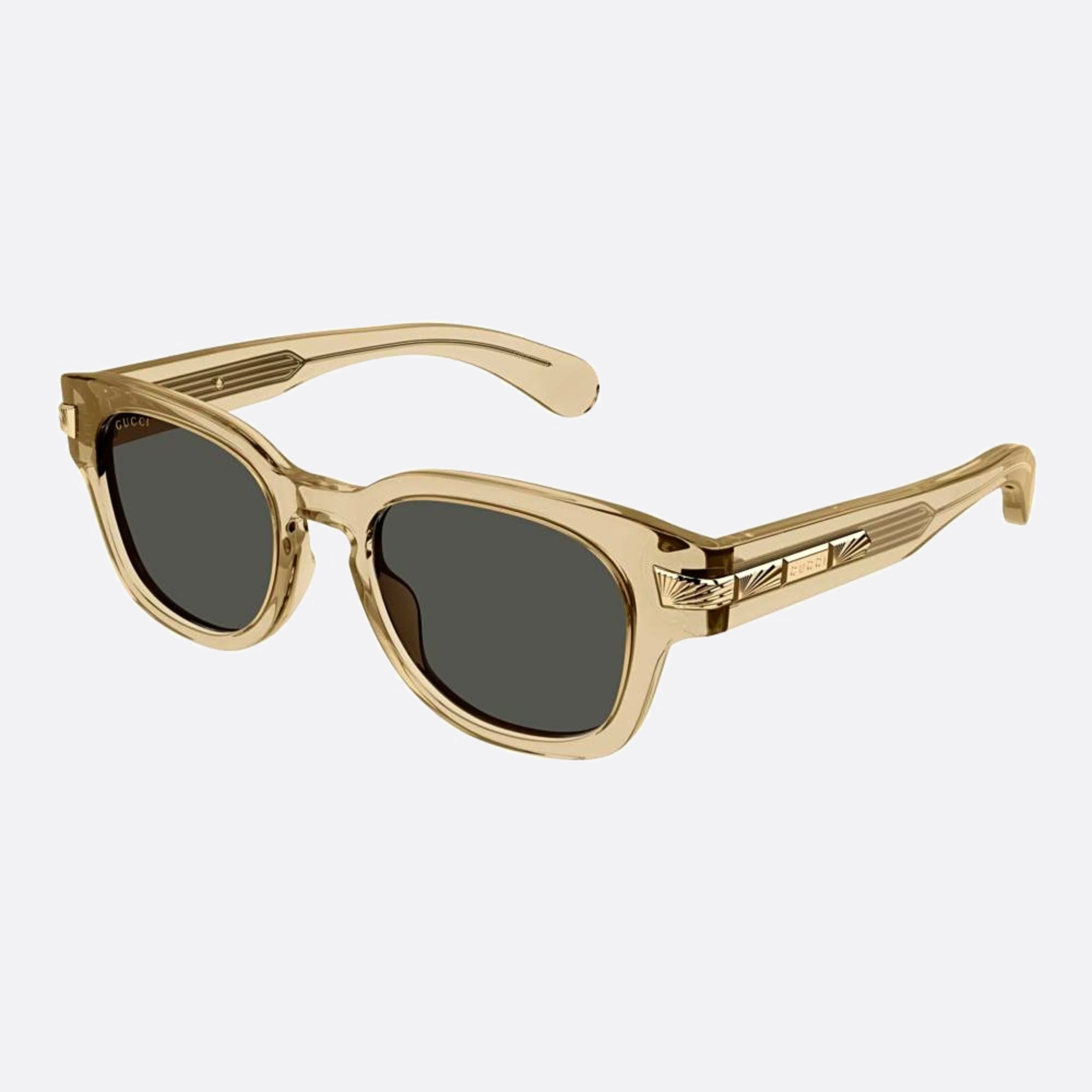 Gucci 51mm Vbm Brown Pantos Man Sunglasses - Side View