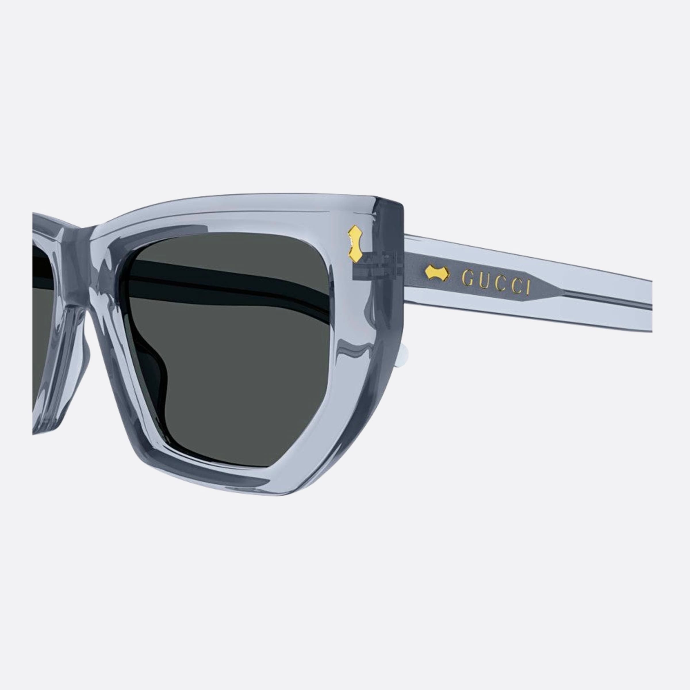 Gucci 53mm Gfe Grey Geometric Woman Sunglasses - Detail View
