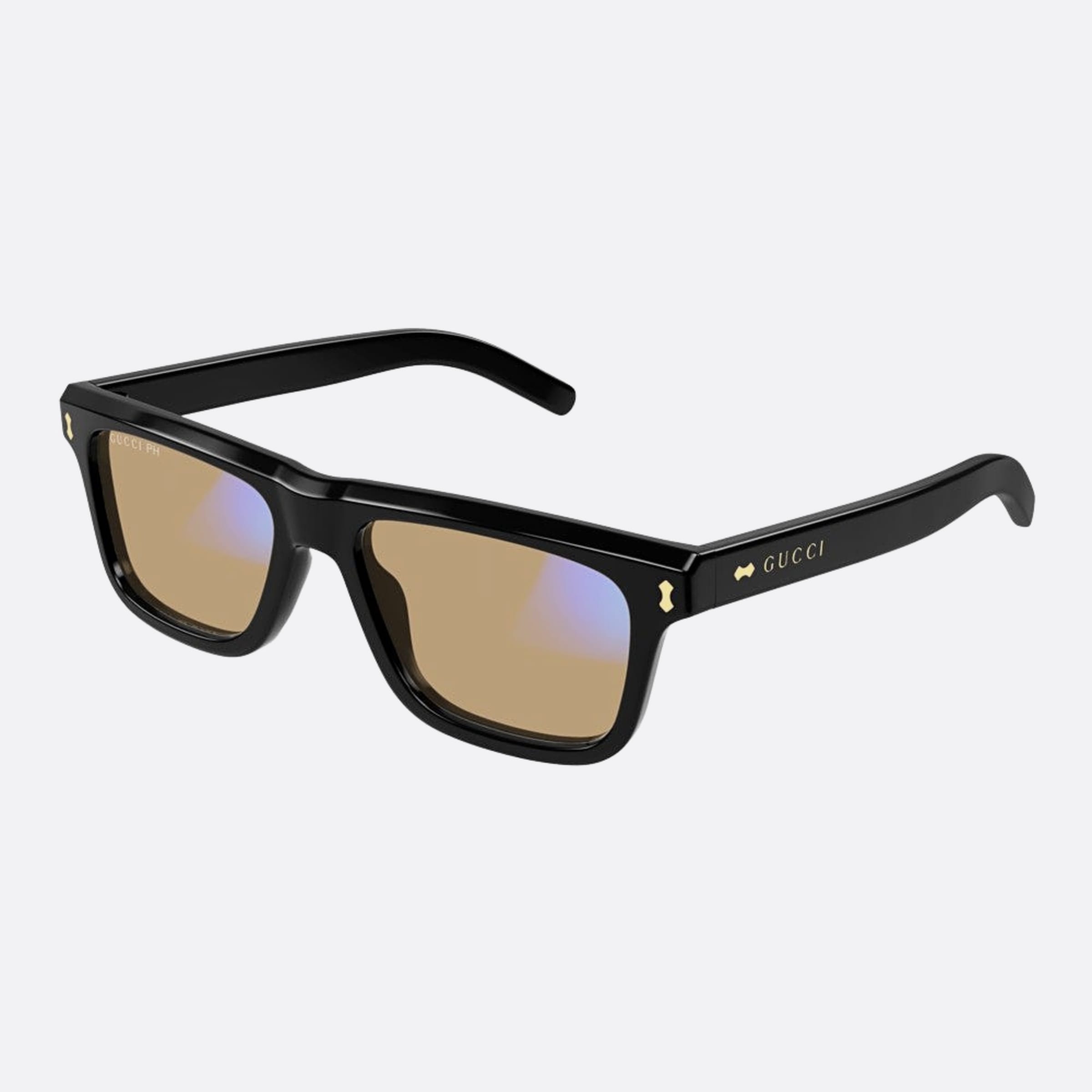 Gucci 54mm Bph Black Squared Photochromic Man Sunglasses - Lifestyle Shot