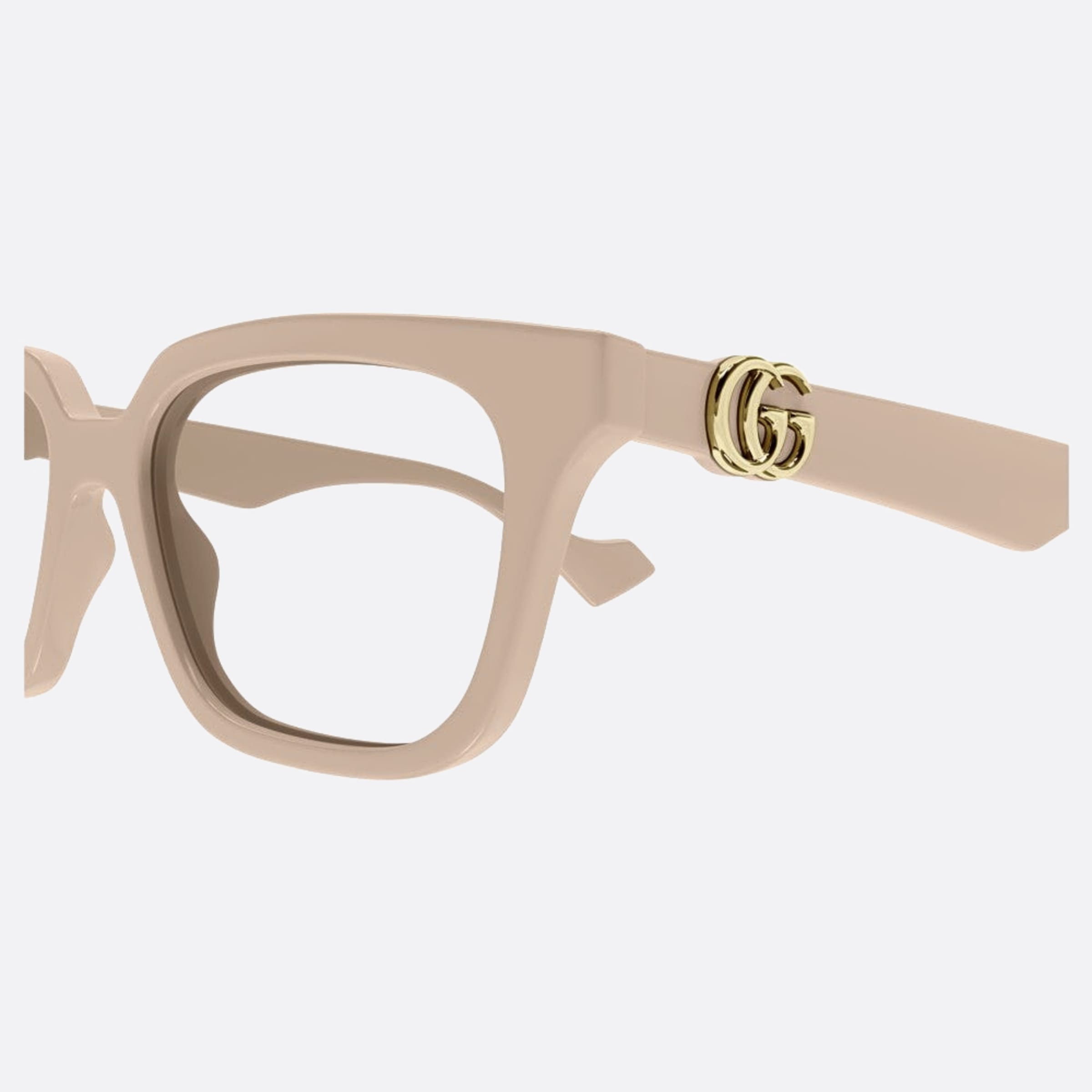 Gucci 51mm Brown Squared Woman Eyeglasses - Detail View