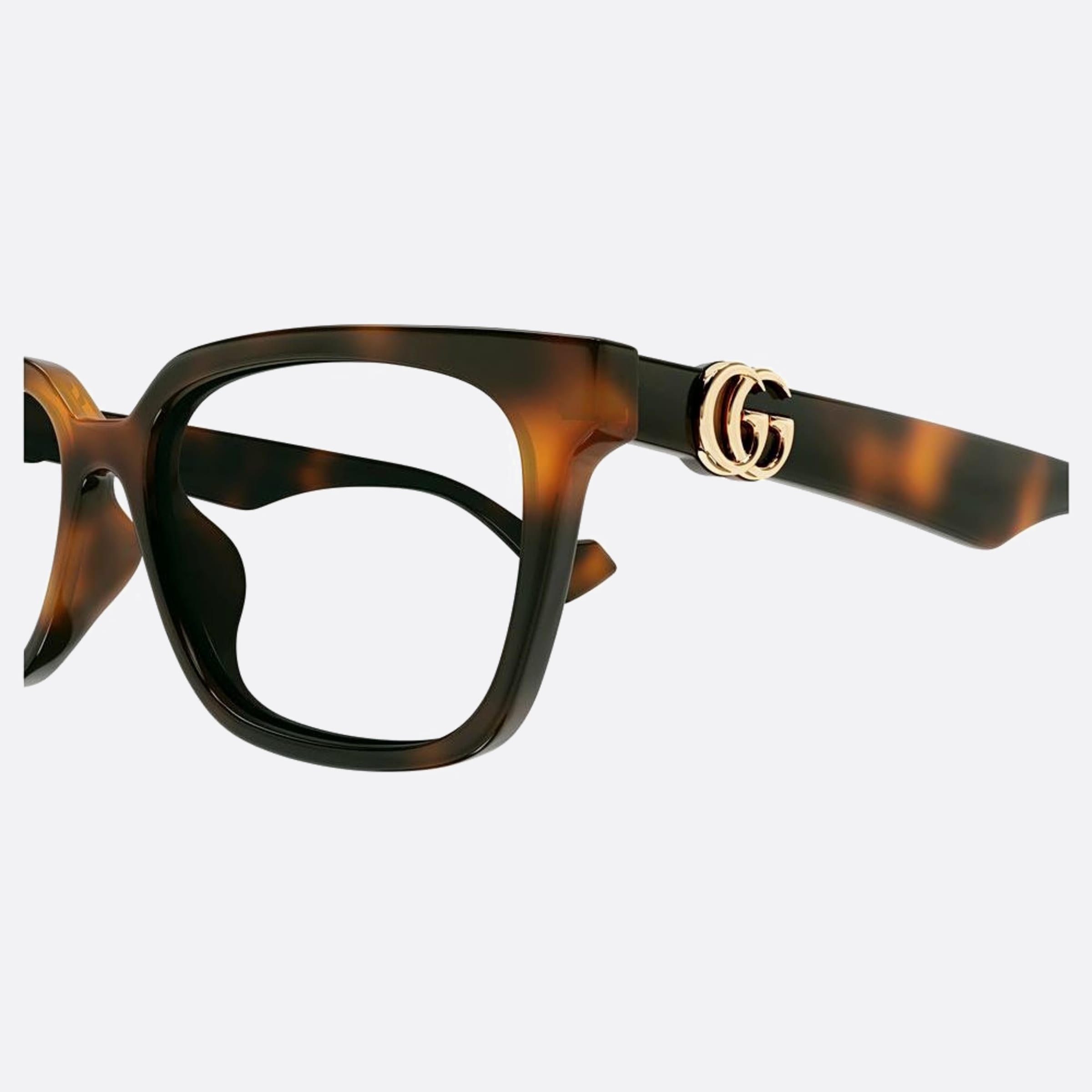 Gucci 55mm Gg1537ok Havana Squared Woman Eyeglasses - Lifestyle Shot