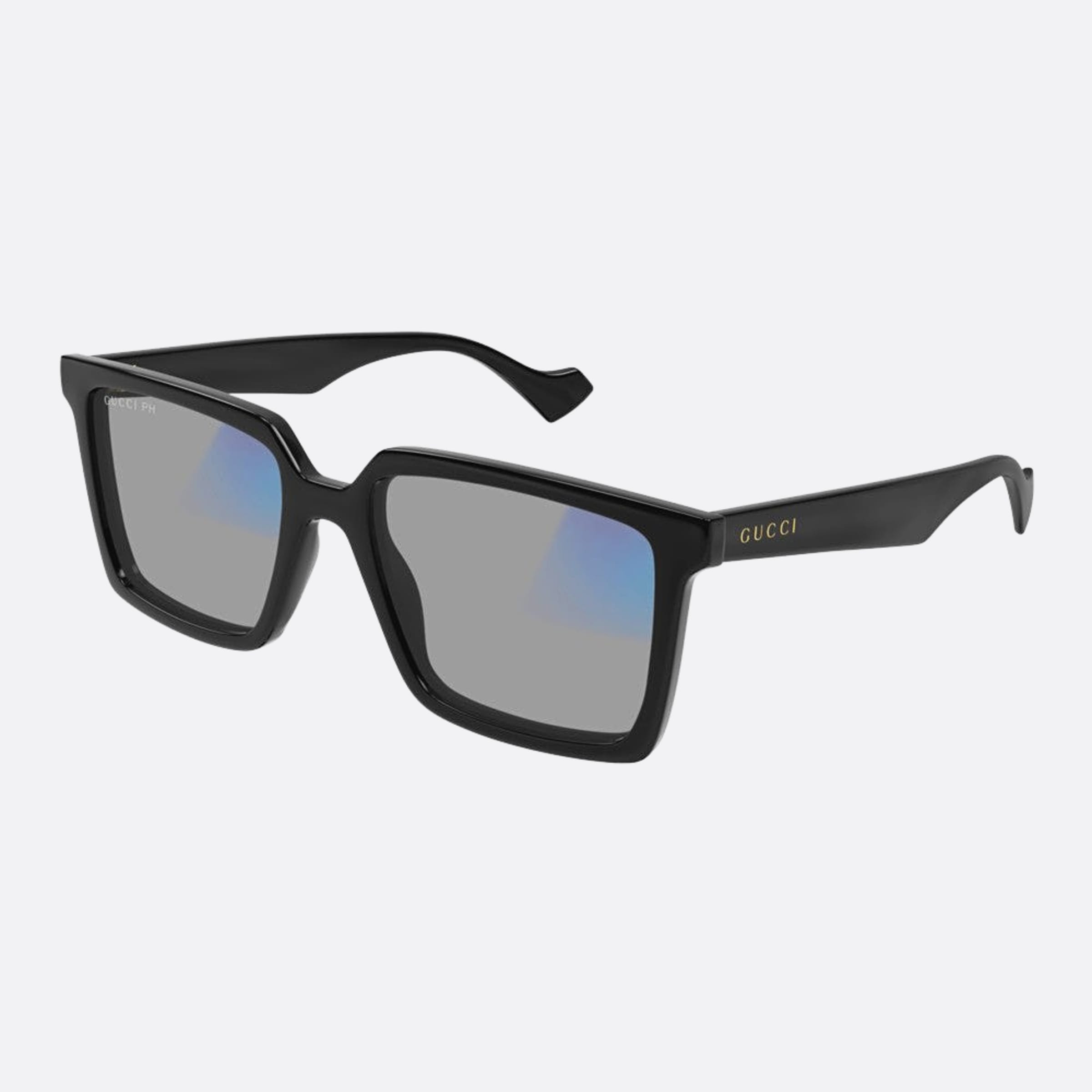 Gucci 55mm Bpg Black Squared Photochromic Man Sunglasses - Lifestyle Shot