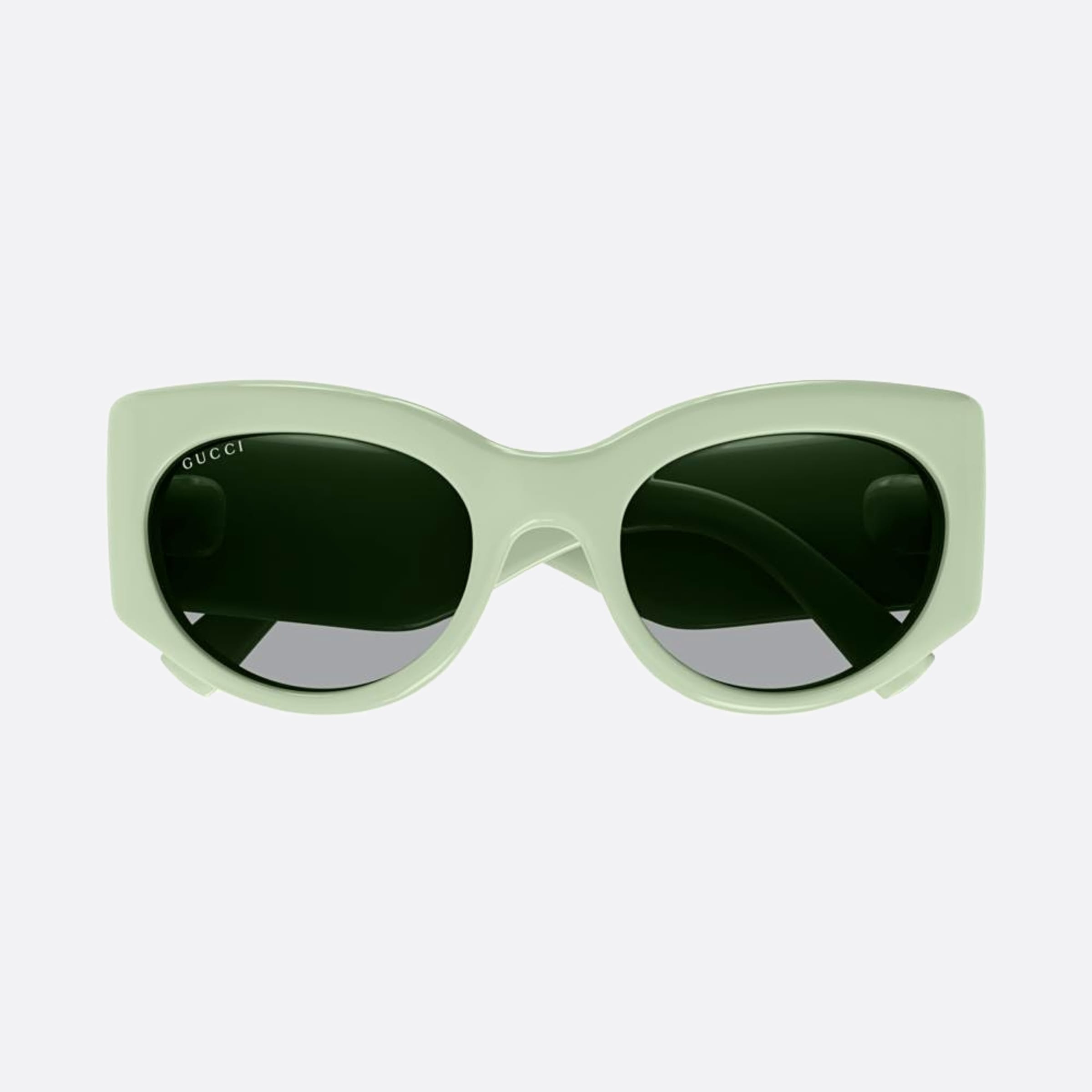 Gucci 53mm Grg Green Round Woman Sunglasses - Main View