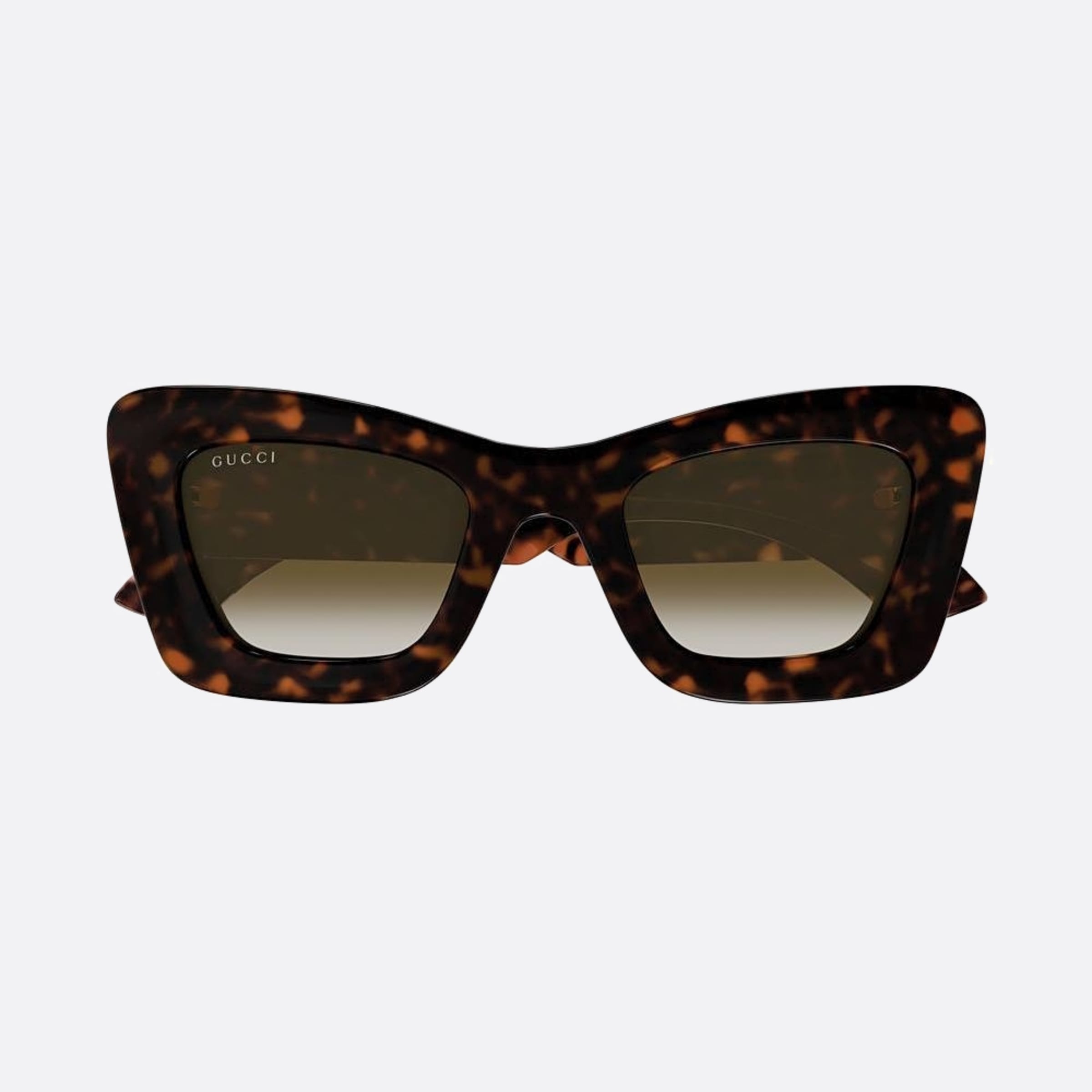 Gucci 49mm Havana Butterfly Woman Sunglasses - Detail View