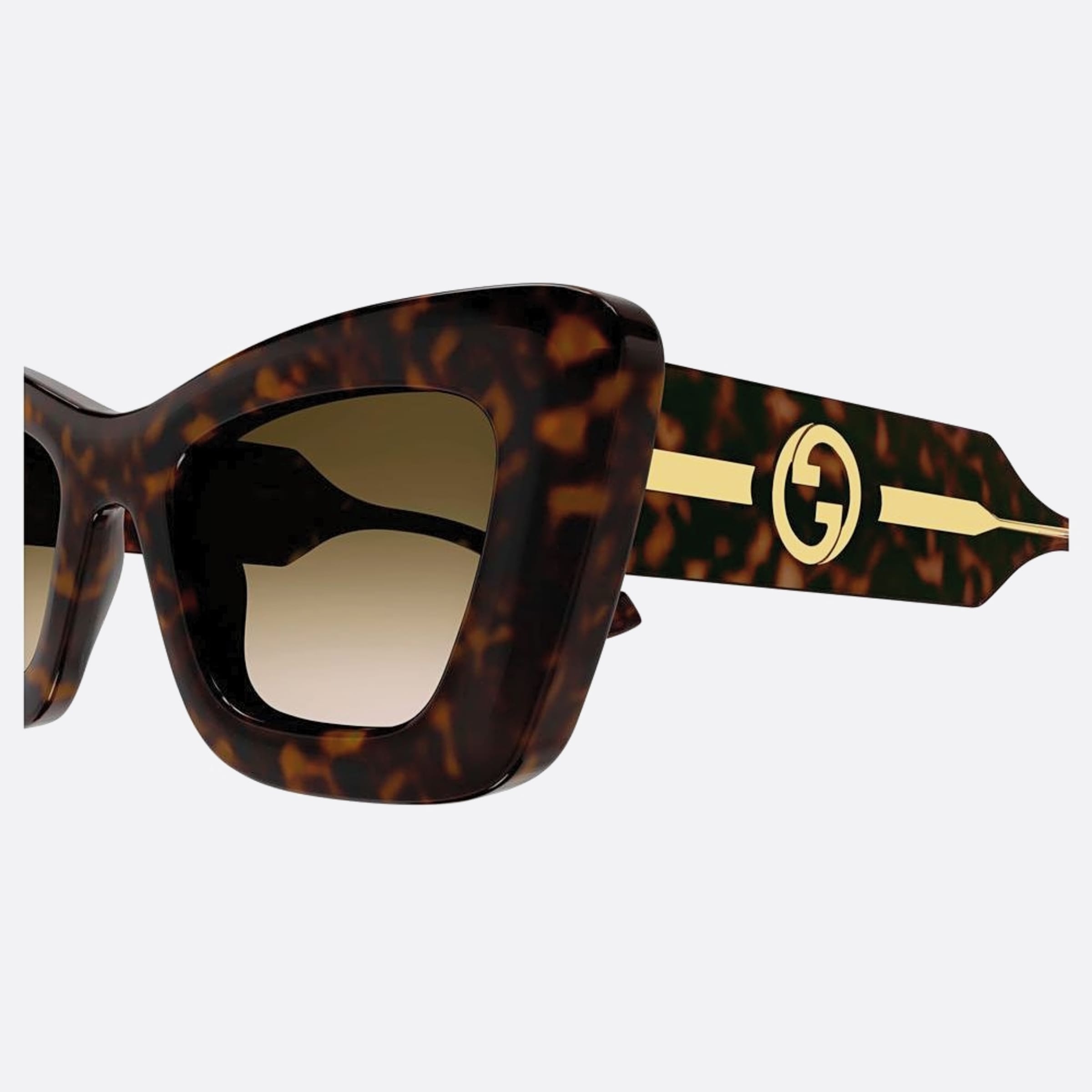Gucci 49mm Havana Butterfly Woman Sunglasses - Lifestyle Shot