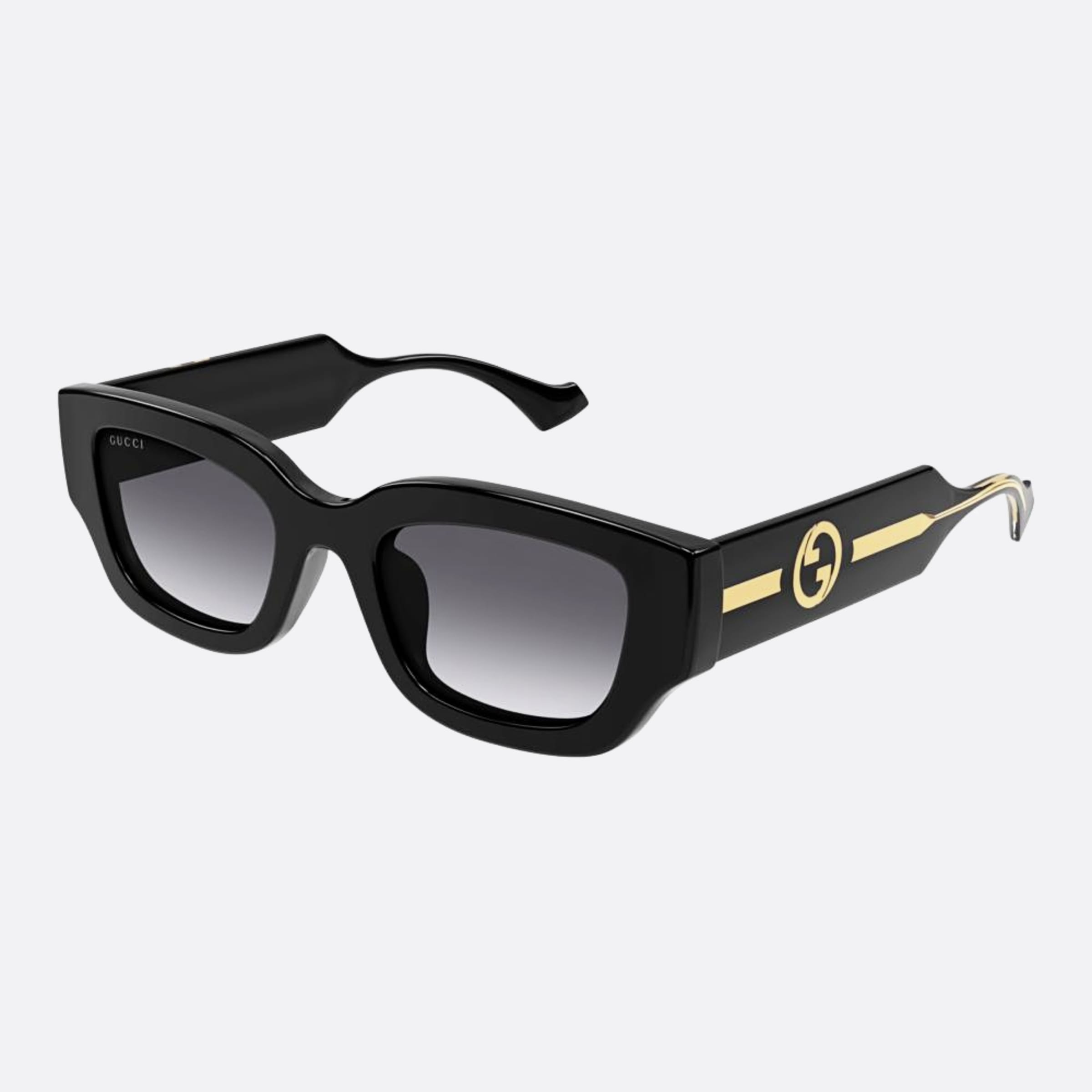 Gucci 51mm Gg1558sk Black Geometric Woman Sunglasses - Side View