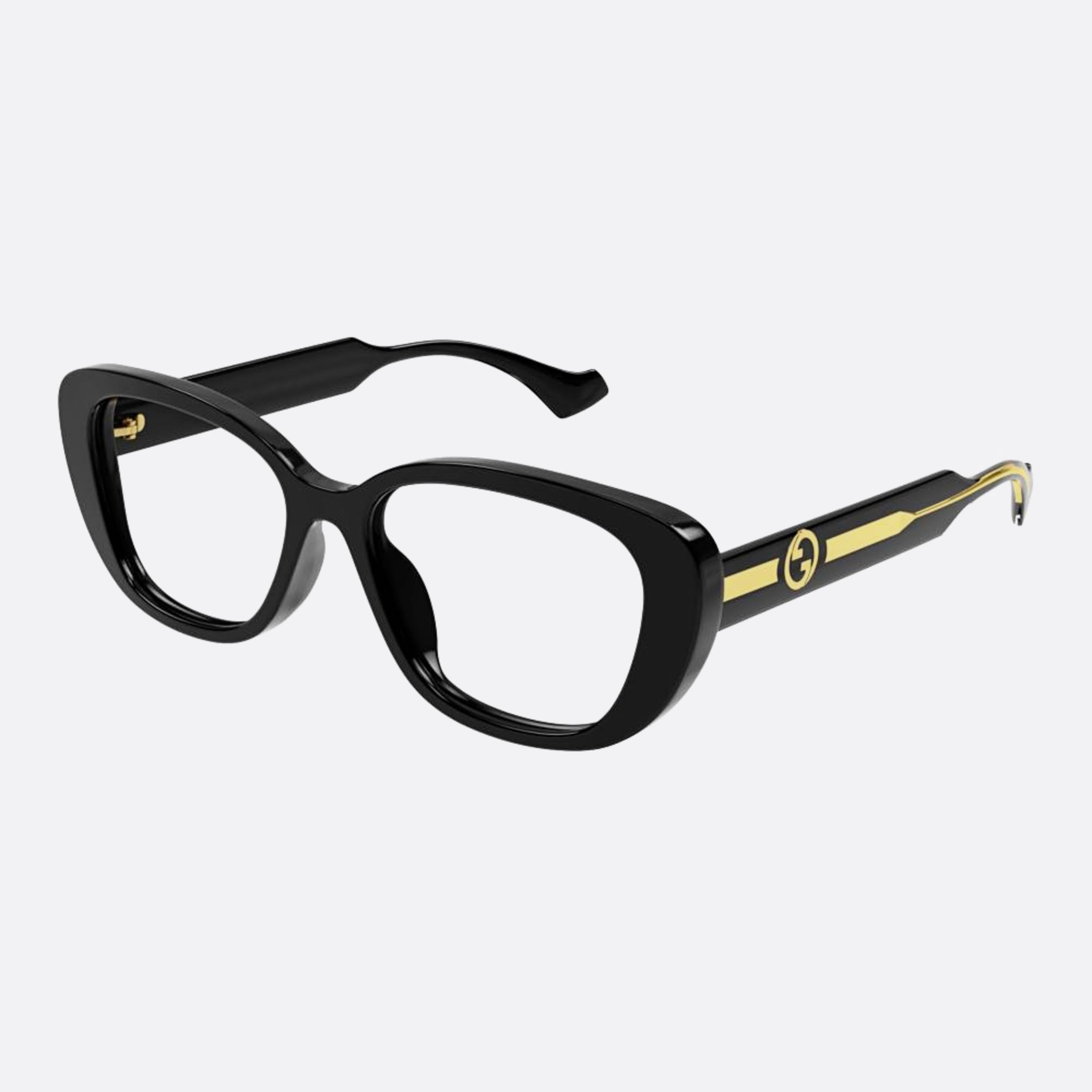 Gucci 54mm Gg1559ok Black Squared Woman Eyeglasses - Side View