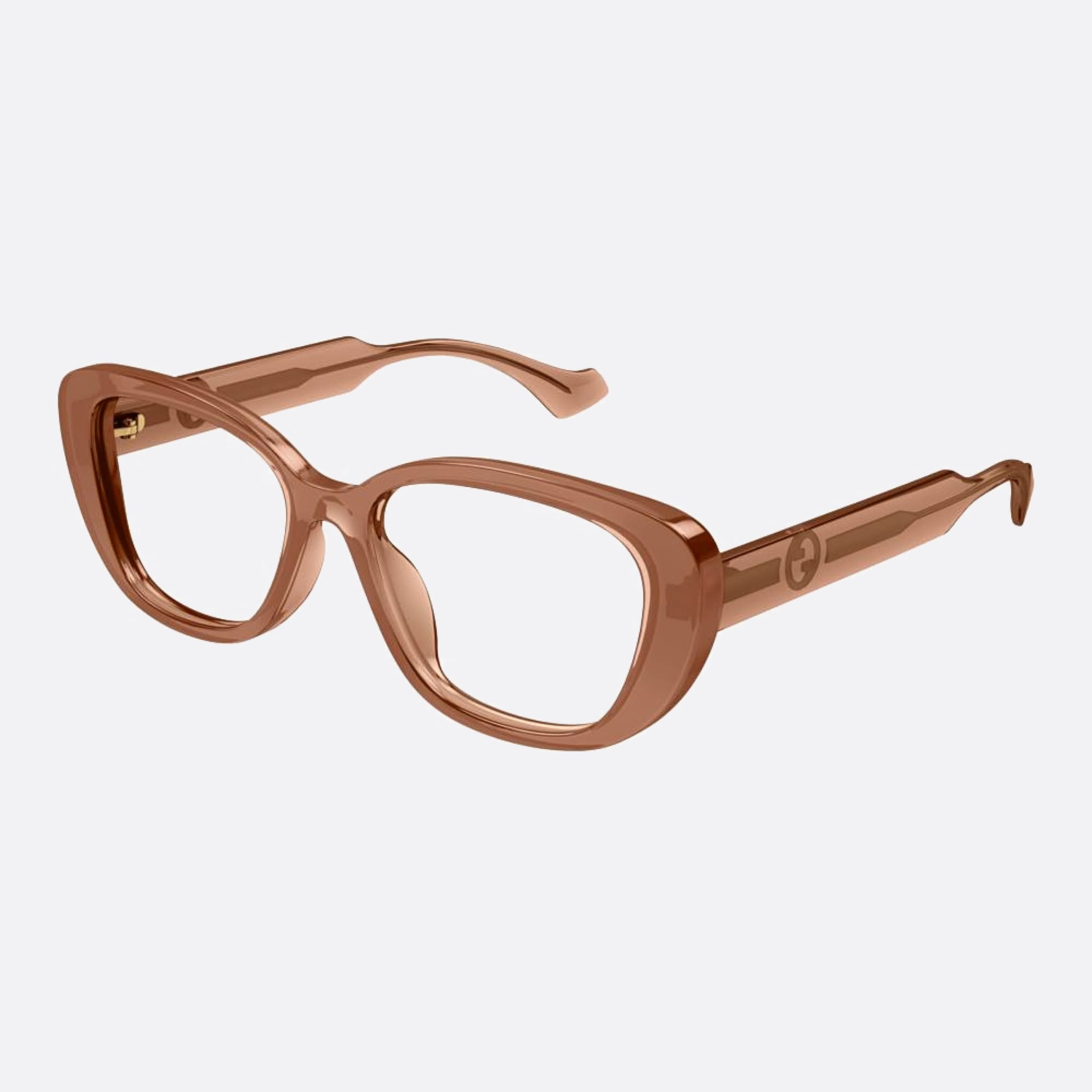Gucci 54mm Gg1559ok Pink Squared Woman Eyeglasses - Side View
