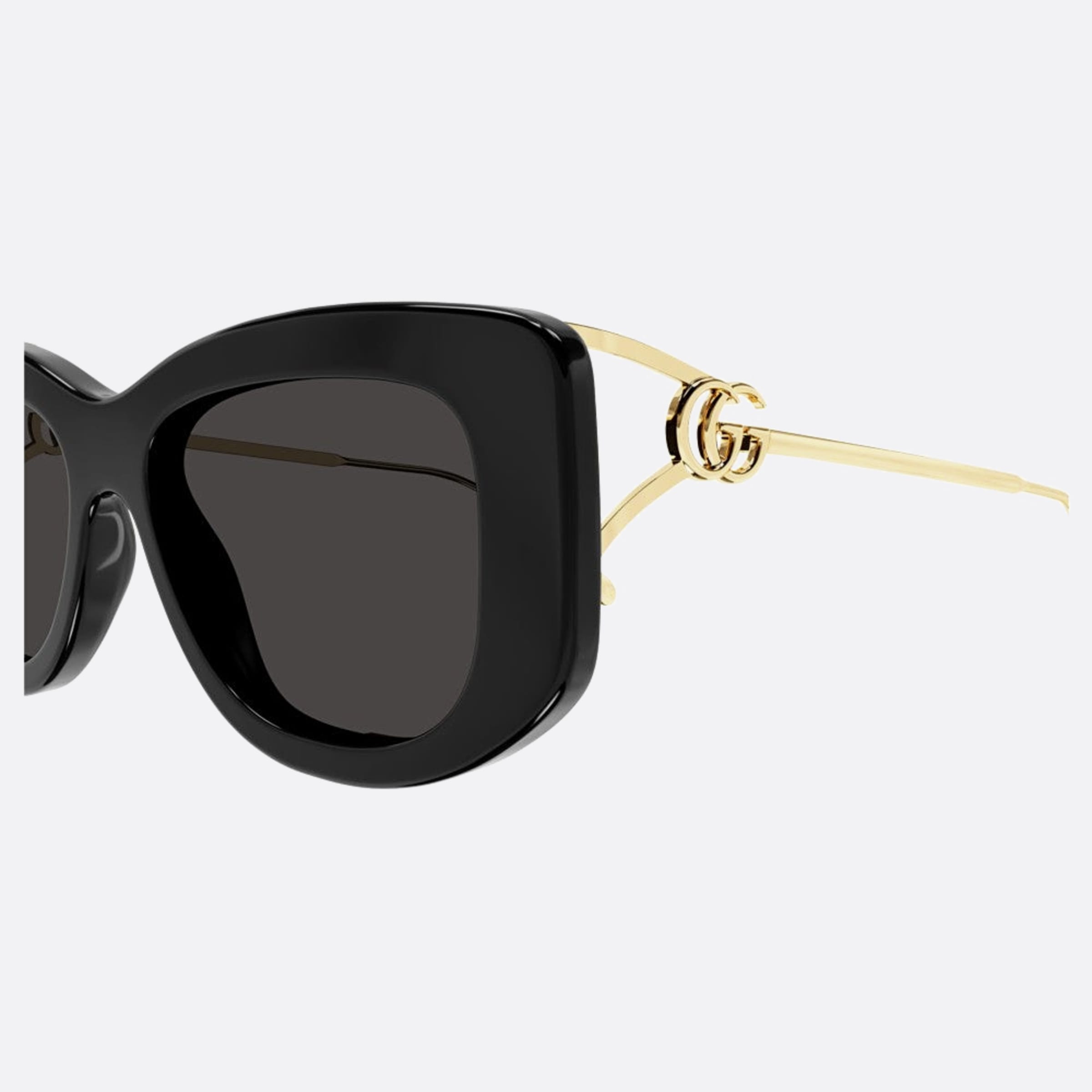 Gucci 55mm Gg1566sa Black Squared Women Sunglasses - Lifestyle Shot