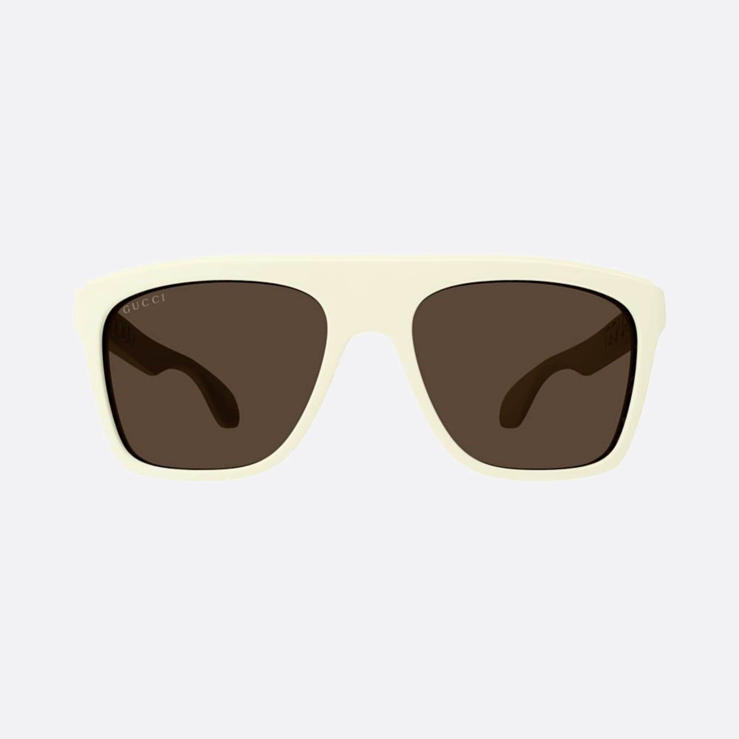 Gucci 57mm Wbb White Squared Man Sunglasses - Main View
