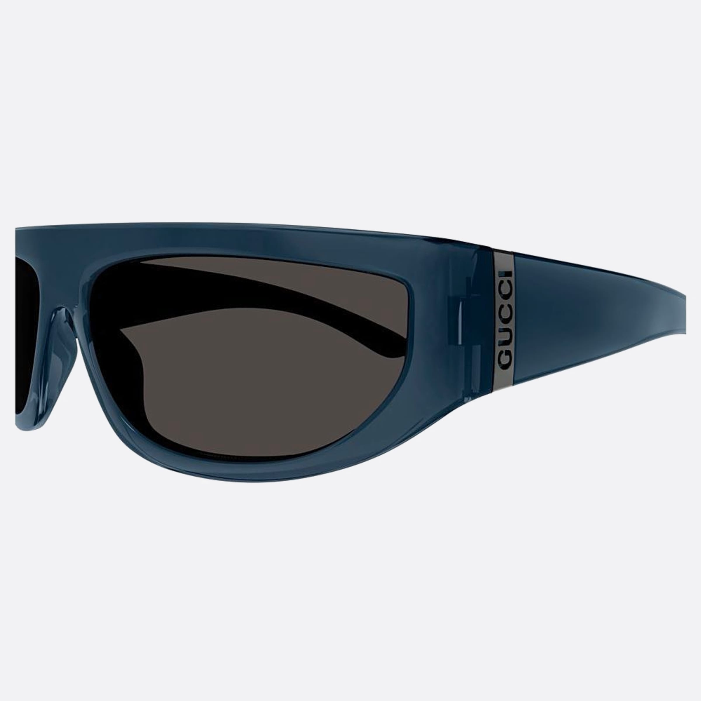 Gucci 64mm Bgg Blue Squared Man Sunglasses - Lifestyle Shot
