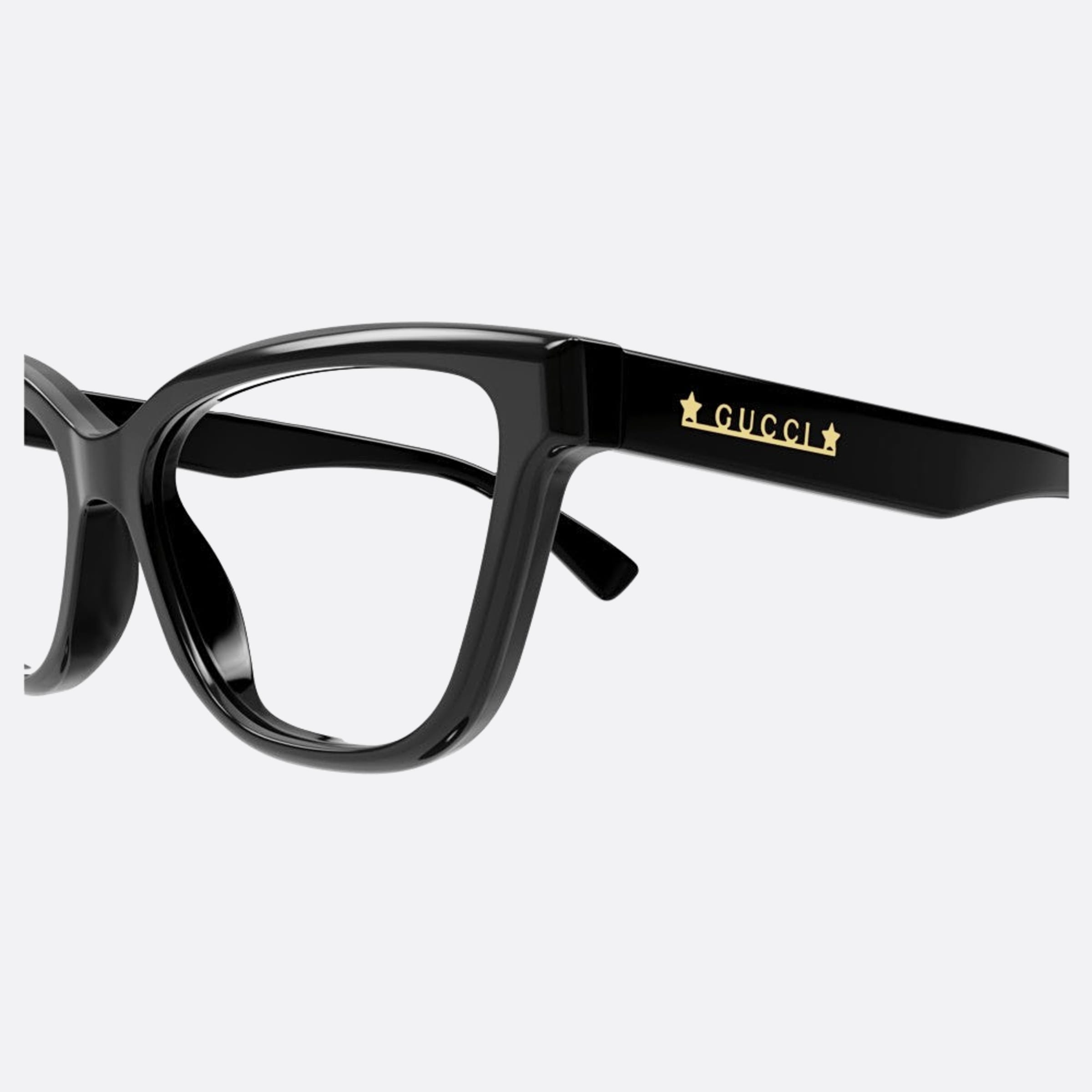 Gucci 55mm Black Butterfly Woman Eyeglasses - Detail View