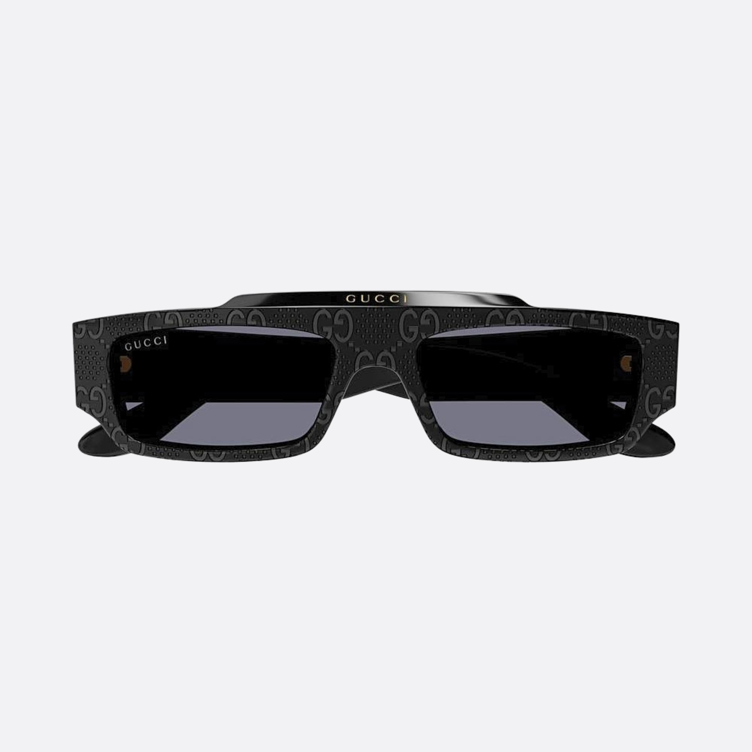 Gucci 55mm Black Squared Man Sunglasses - Detail View