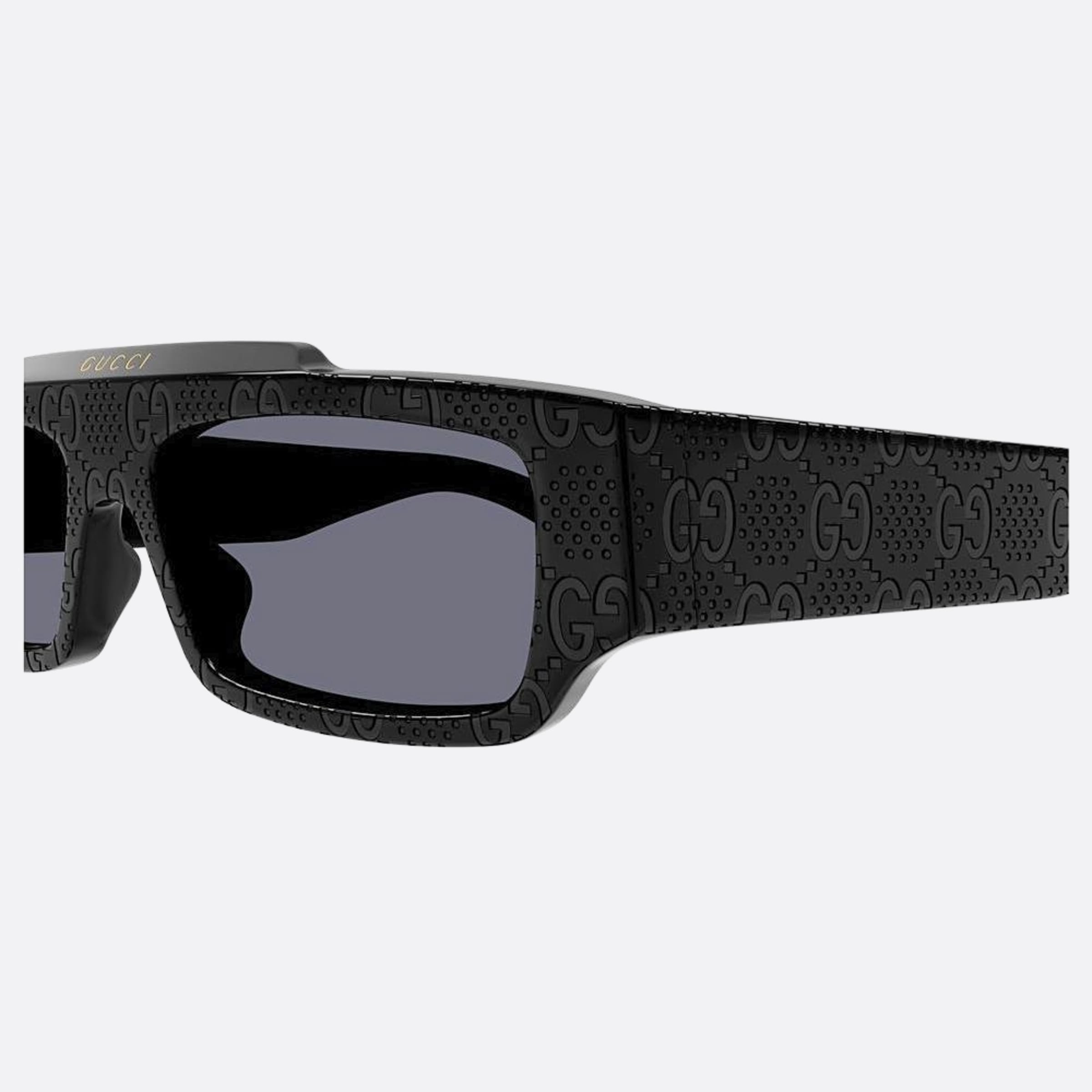 Gucci 55mm Black Squared Man Sunglasses - Lifestyle Shot