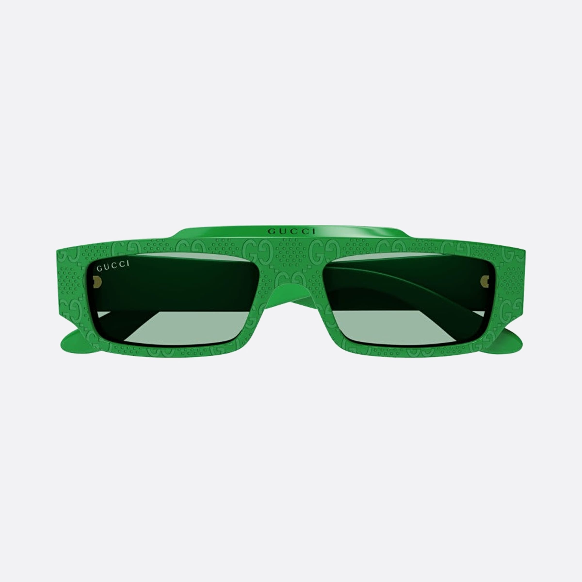Gucci 55mm Grr Green Squared Man Sunglasses - Detail View