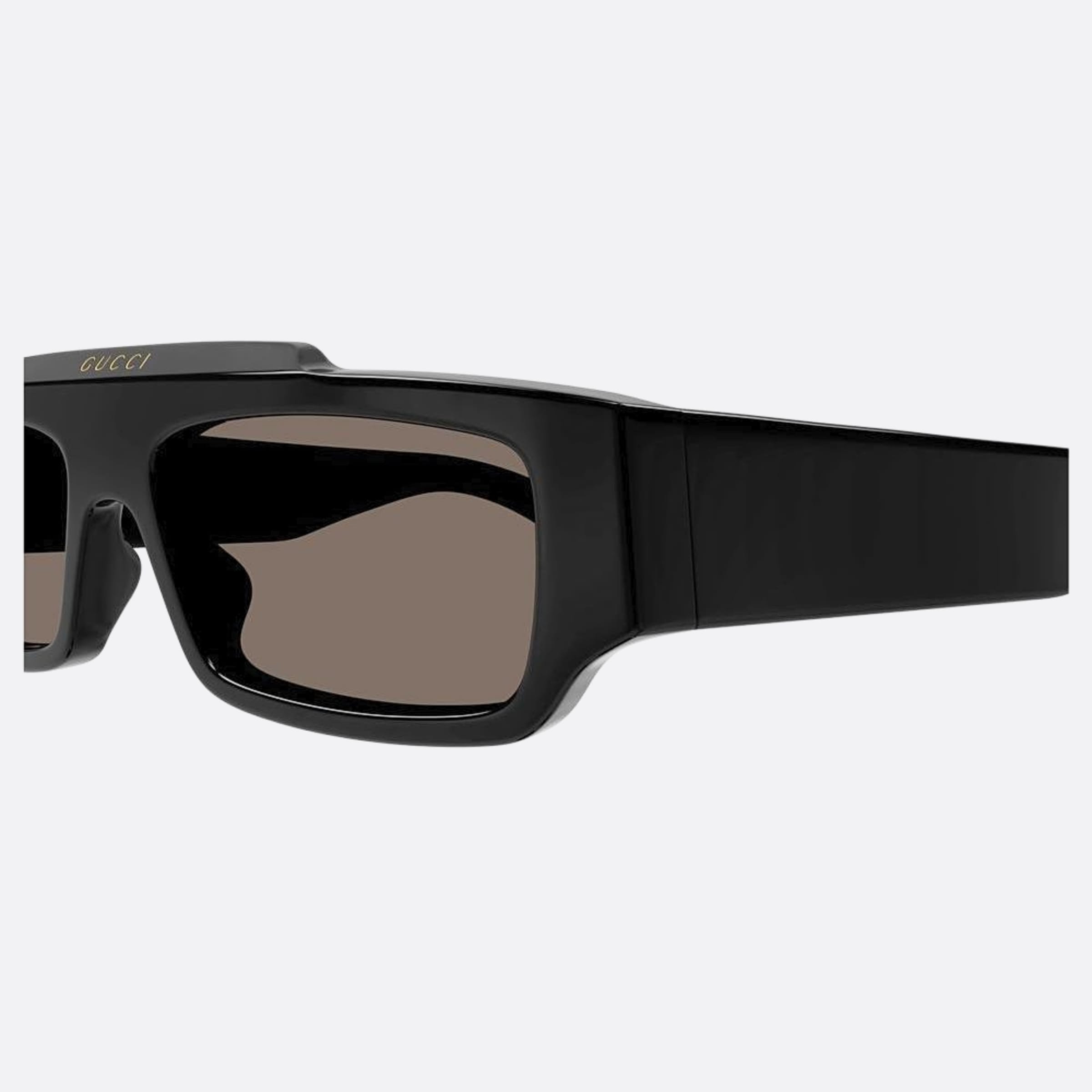 Gucci 55mm Grey Squared Polarized Man Sunglasses - Lifestyle Shot