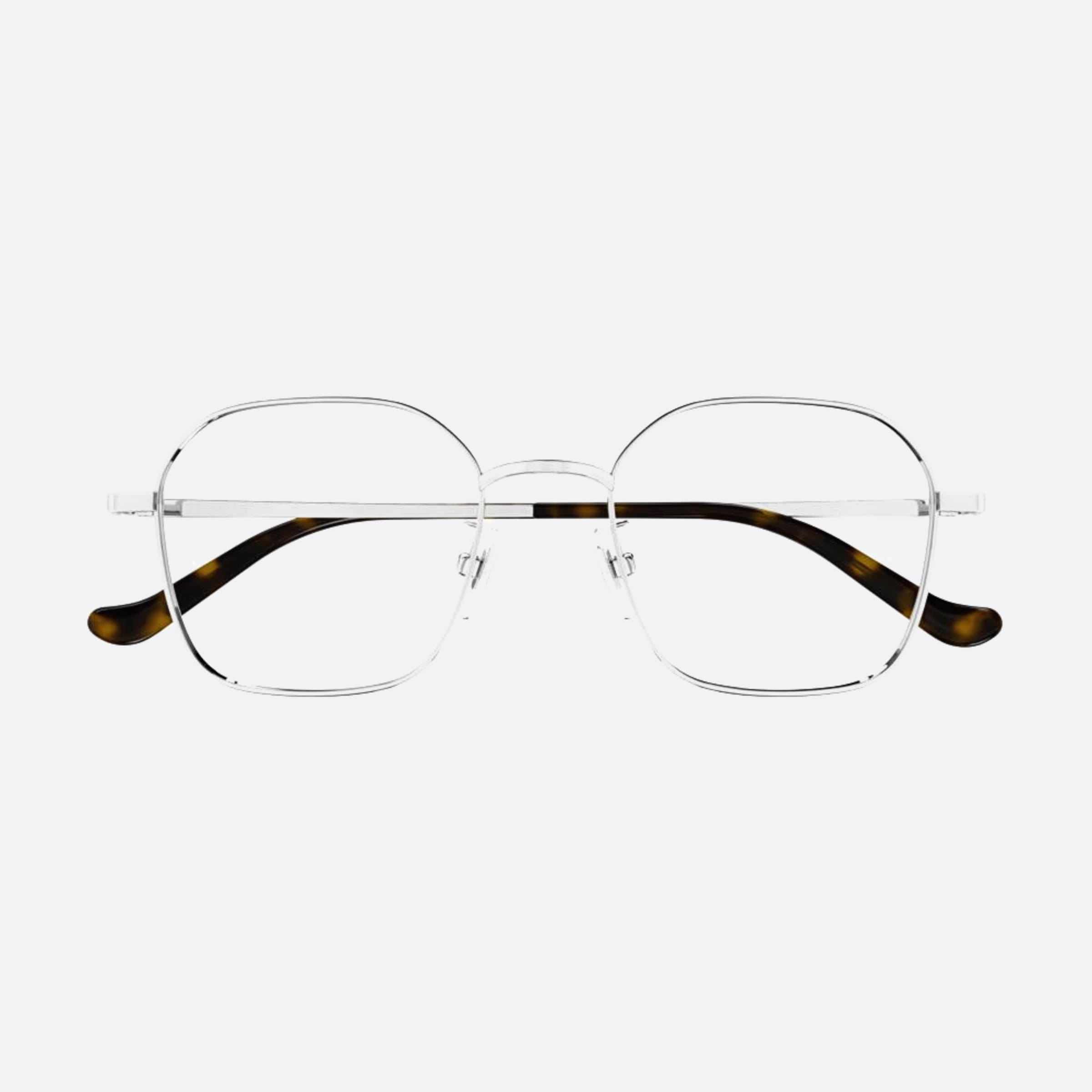 Gucci 50mm Gg1611oa Silver Round Unisex Eyeglasses - Main View