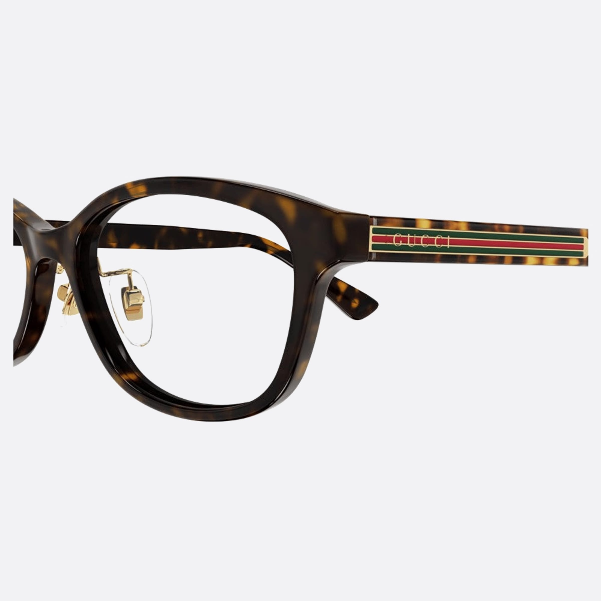 Gucci 54mm Gg1612oj Havana Round Unisex Eyeglasses - Detail View