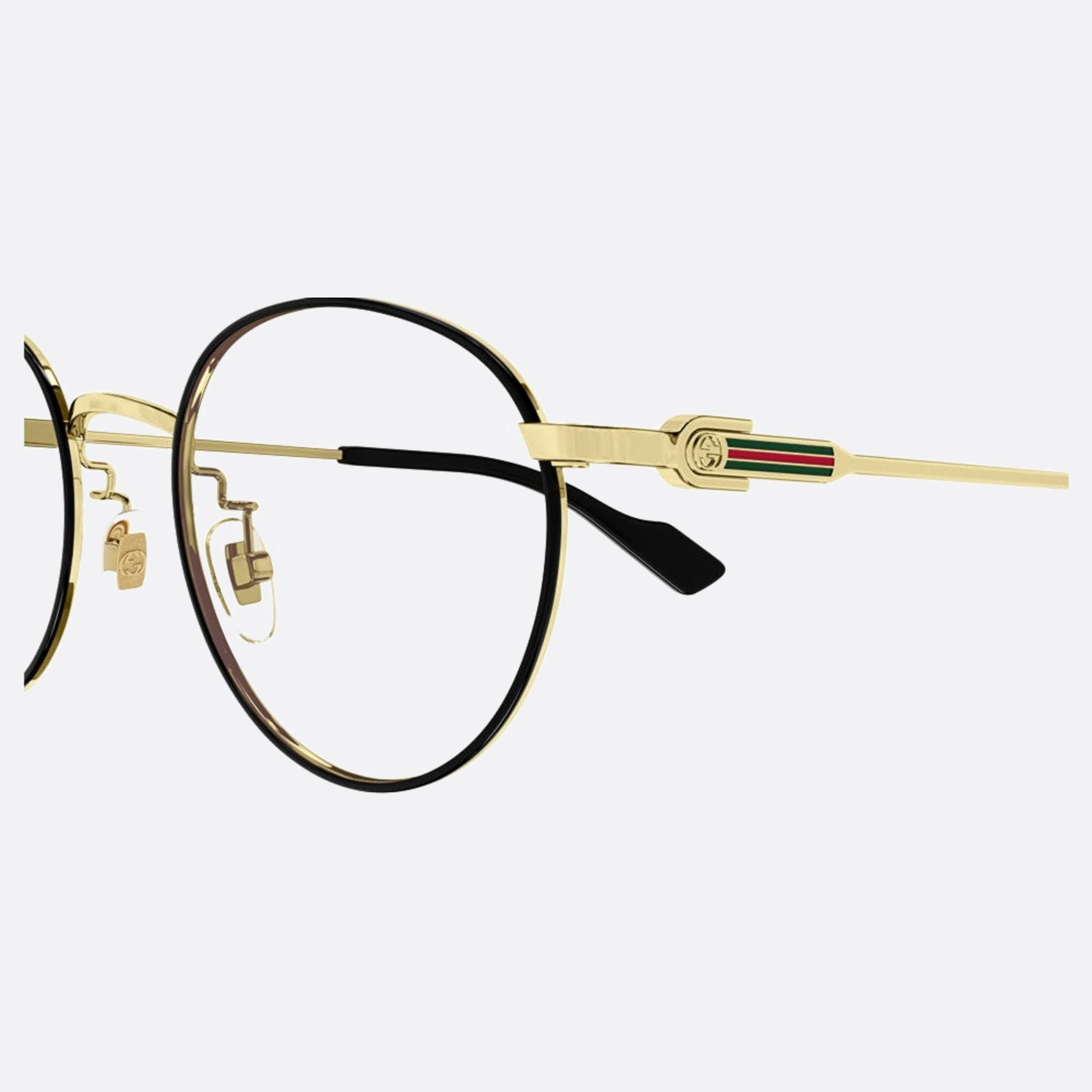 Gucci 49mm Gg1613oj Gold Round Women Eyeglasses - Detail View