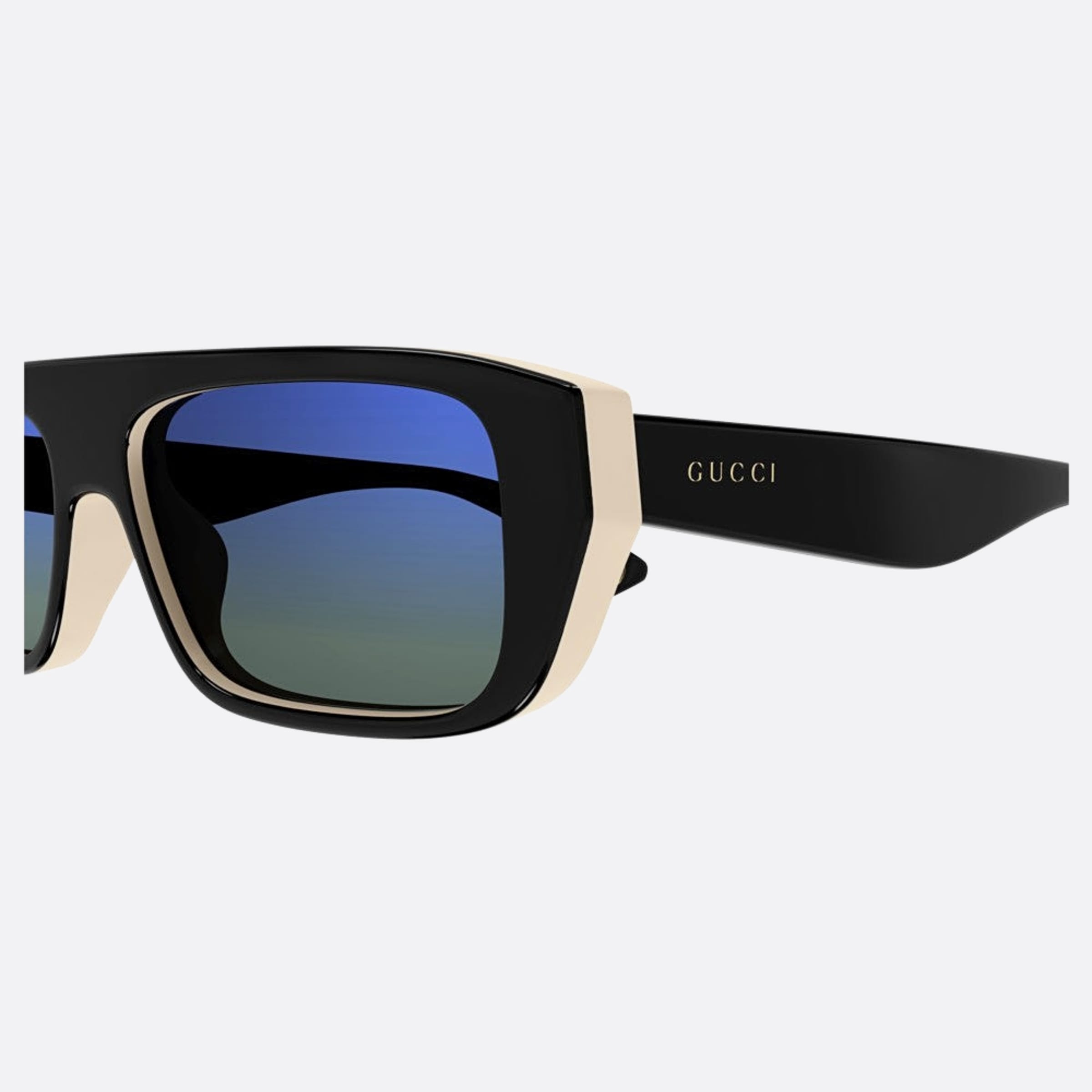 Gucci 56mm Bwb Black Squared Man Sunglasses - Detail View