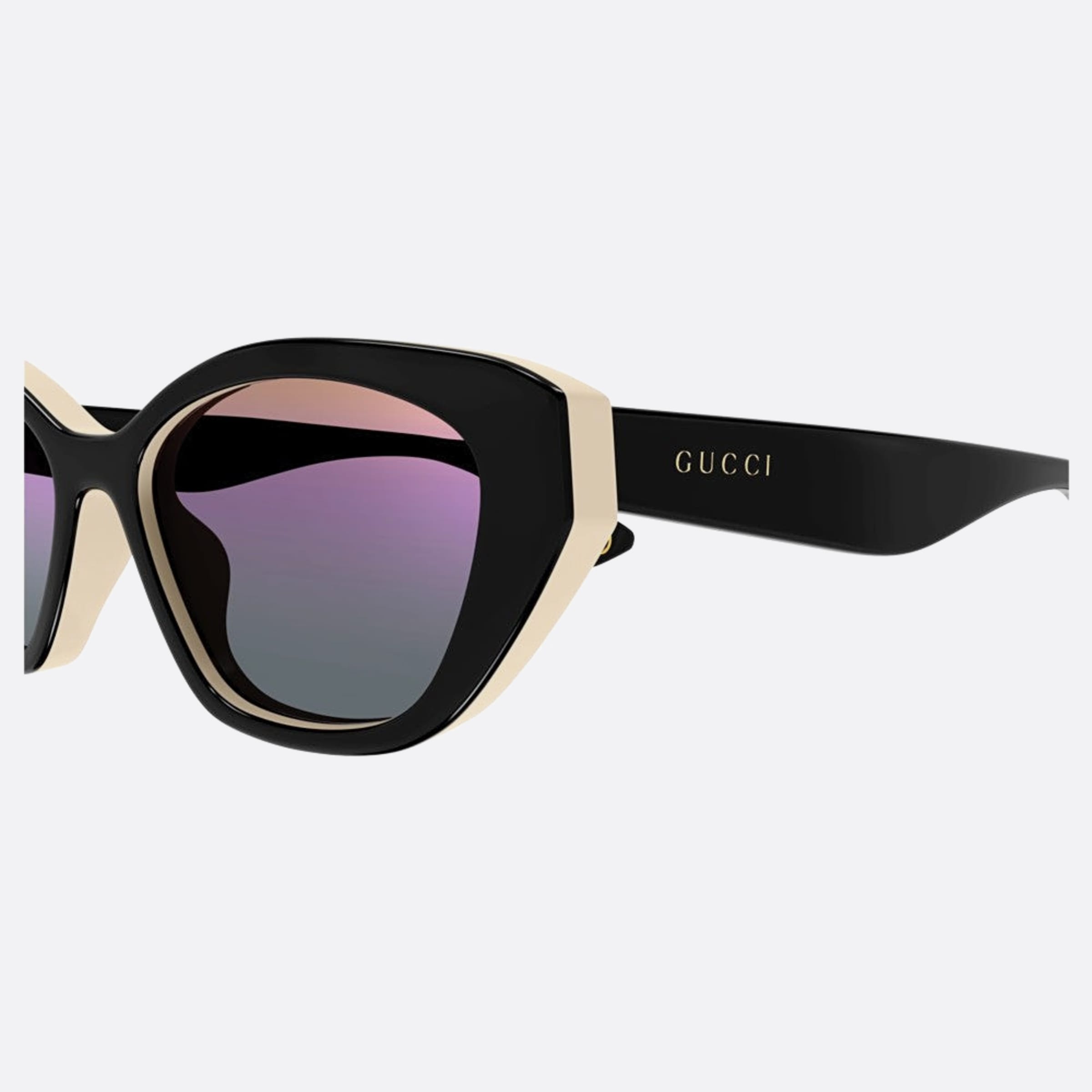 Gucci 55mm Gg1638sa Bwm Black Cat Eye Women Sunglasses - Detail View