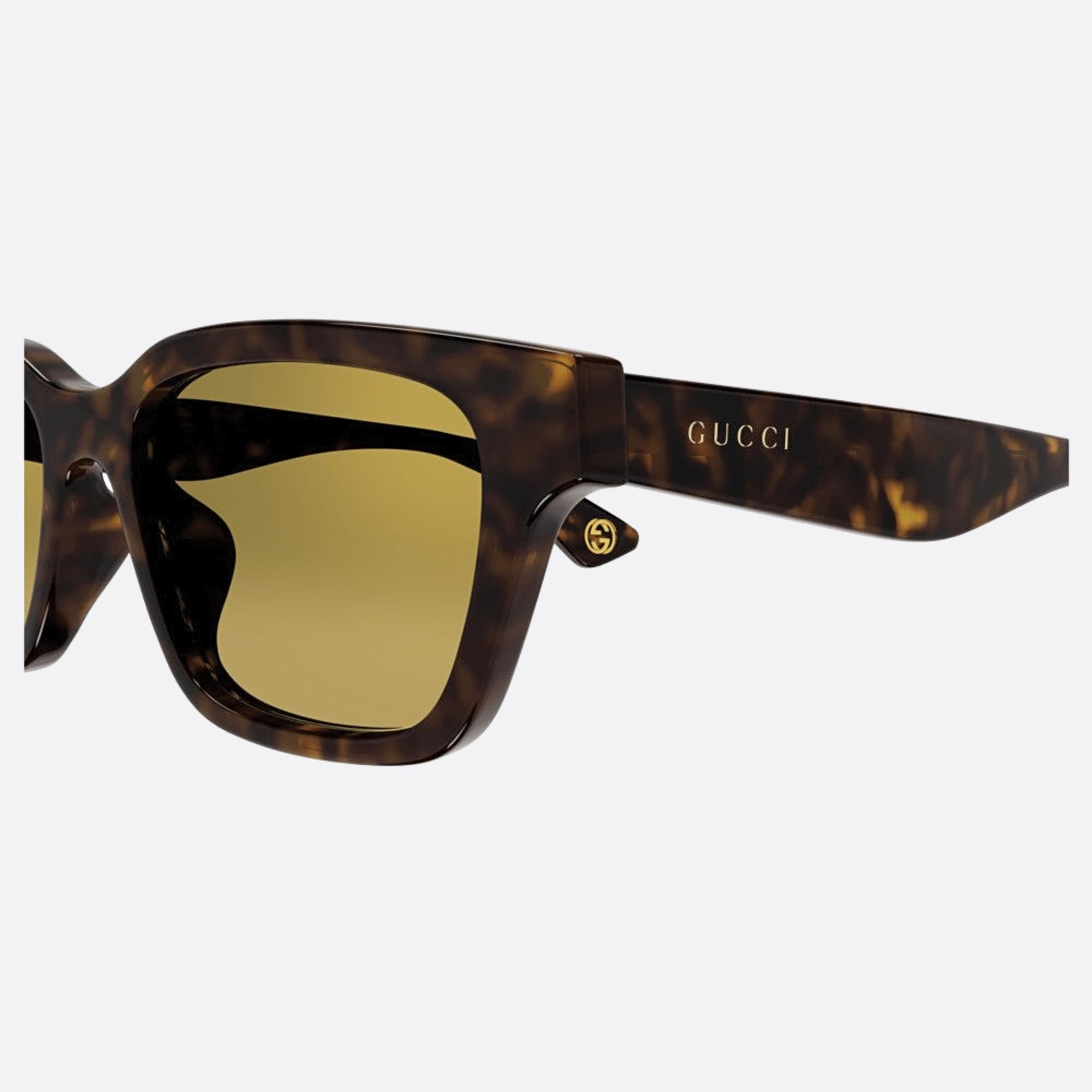 Gucci 53mm Gg1641sa Hgl Havana Squared Men Sunglasses - Detail View