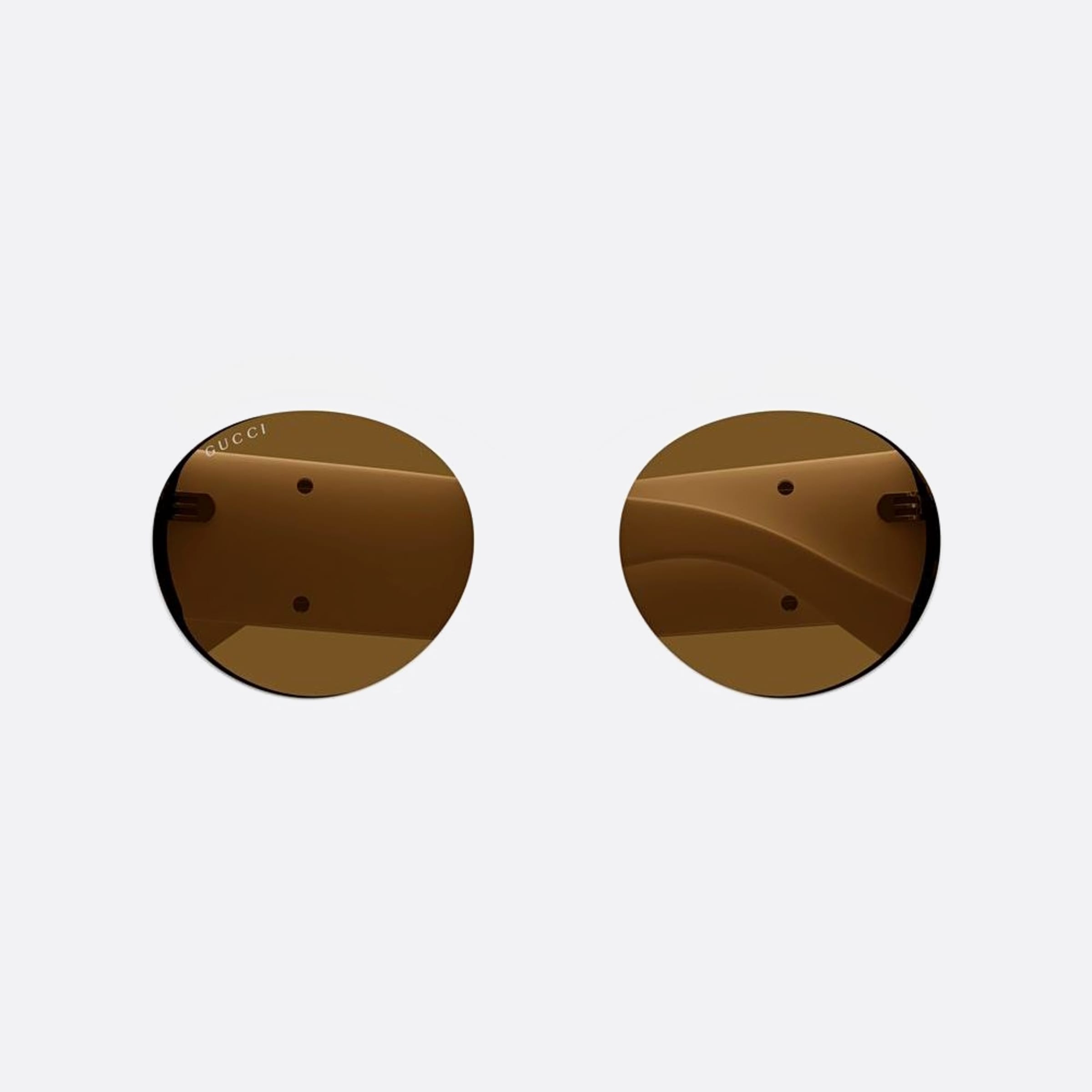 Gucci 54mm Wbb White Round Woman Sunglasses - Detail View