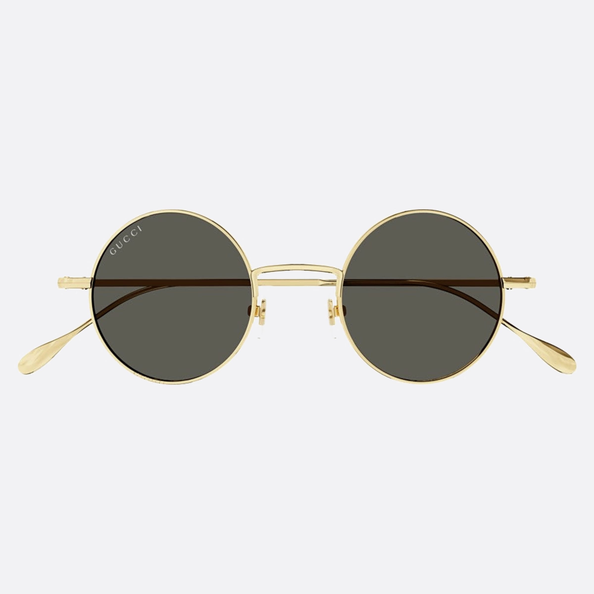 Gucci 44mm Gold Round Woman Sunglasses - Detail View