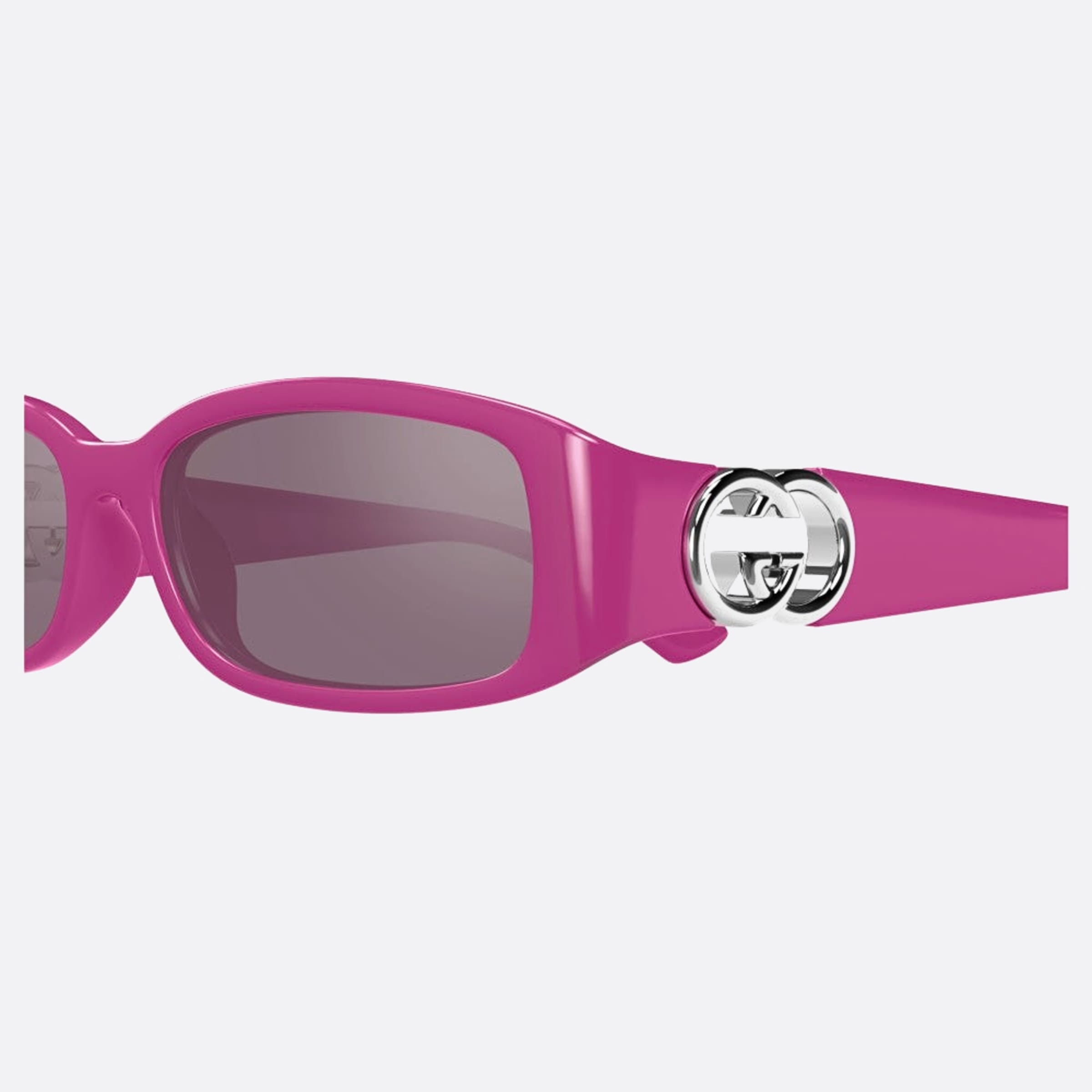 Gucci 54mm Fss Pink Rectangle Woman Sunglasses - Lifestyle Shot