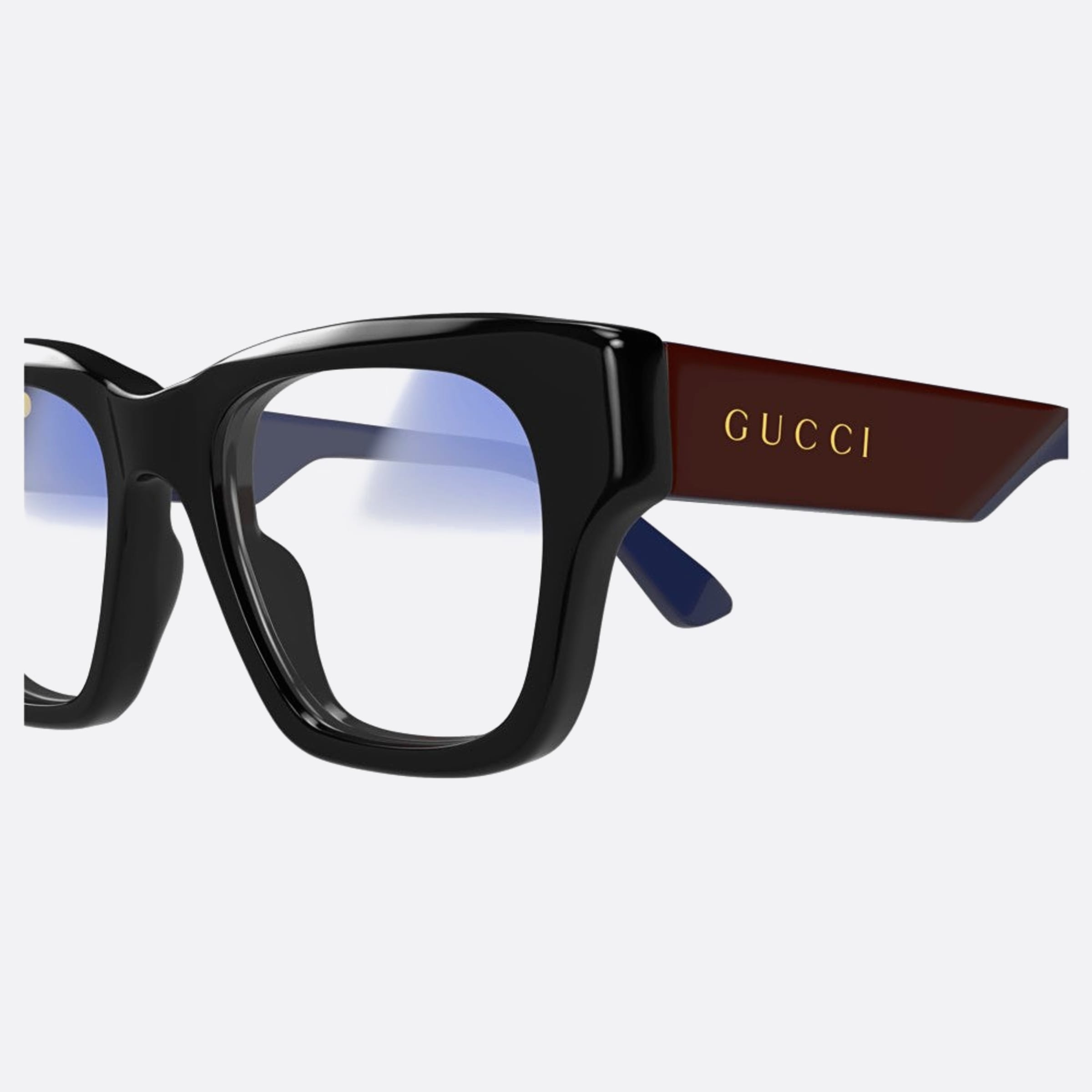 Gucci 52mm Bbph Black Squared Photochromic Man Sunglasses - Detail View