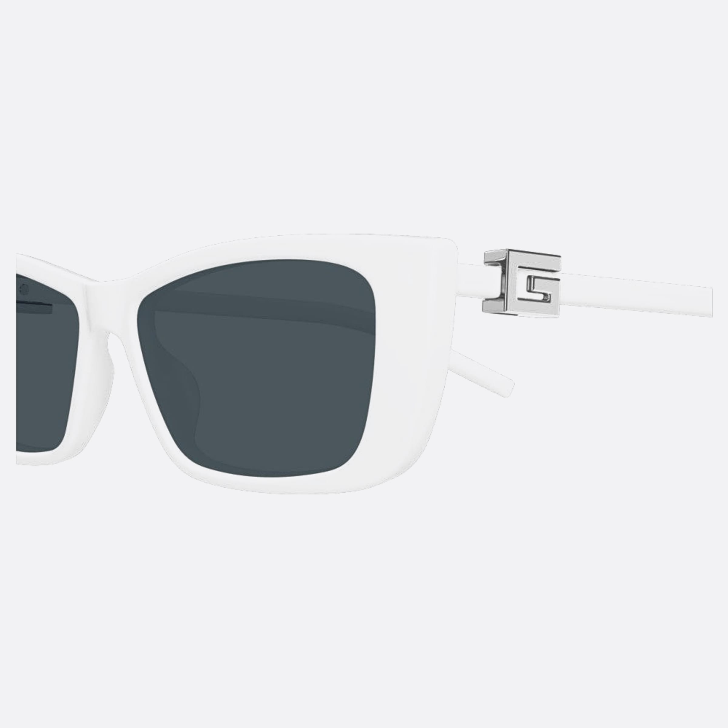Gucci 53mm Whg White Cat Eye Woman Sunglasses - Detail View
