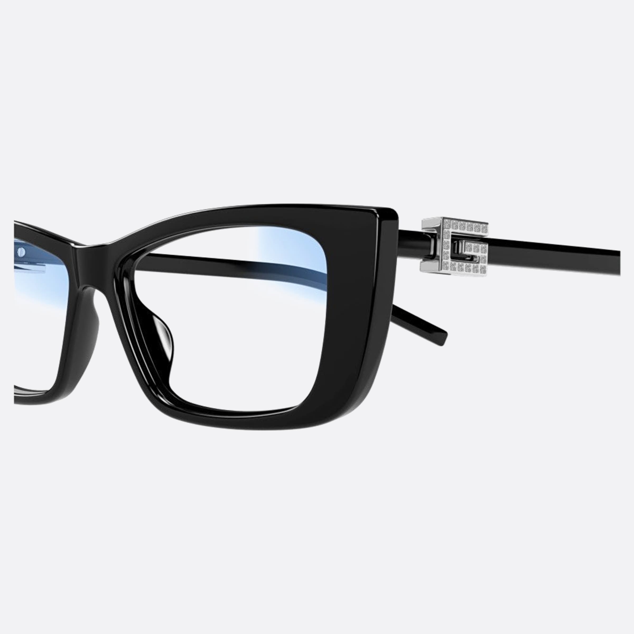 Gucci 53mm Bkph Black Cat Eye Photochromic Woman Sunglasses - Detail View