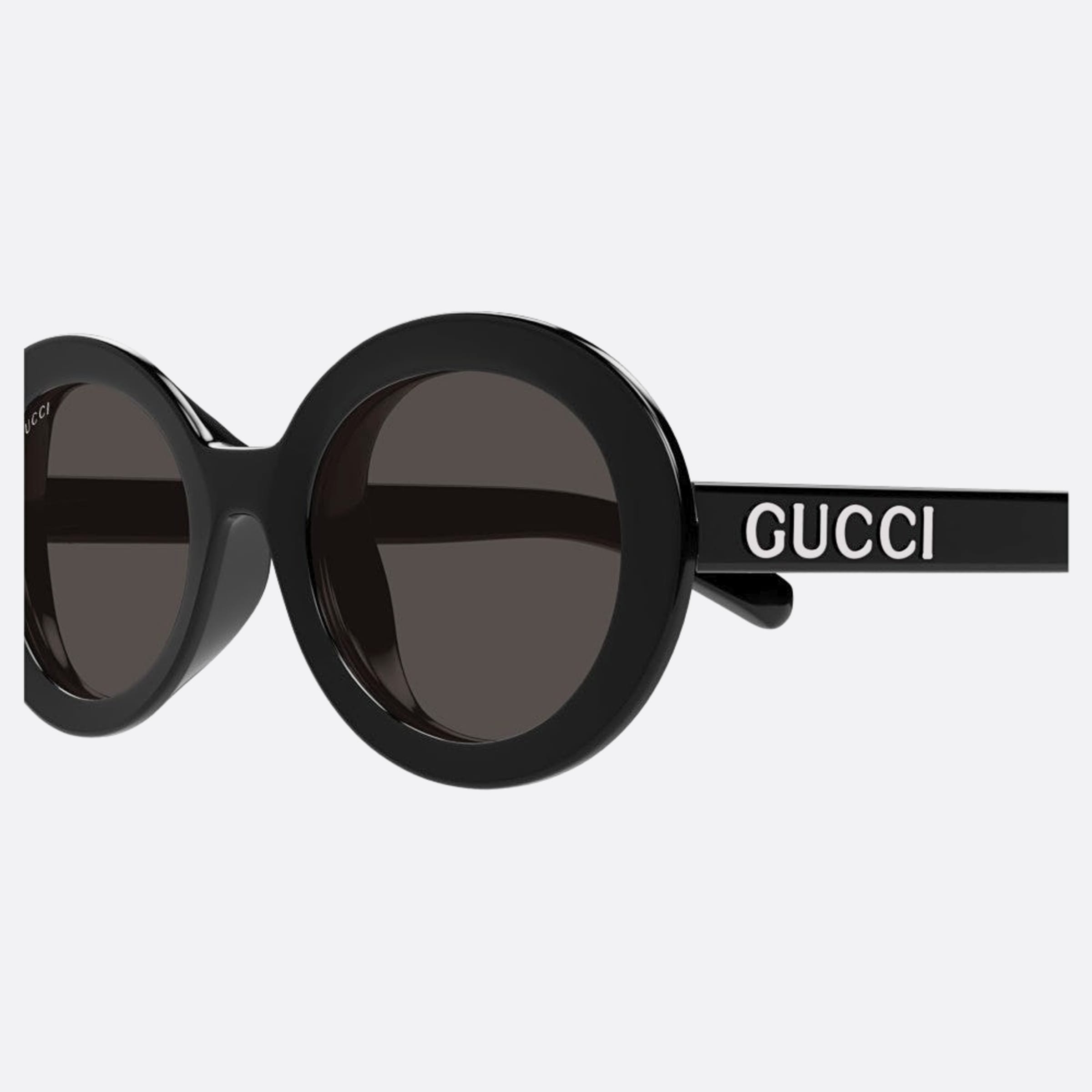 Gucci 53mm Black Oval Woman Sunglasses - Detail View
