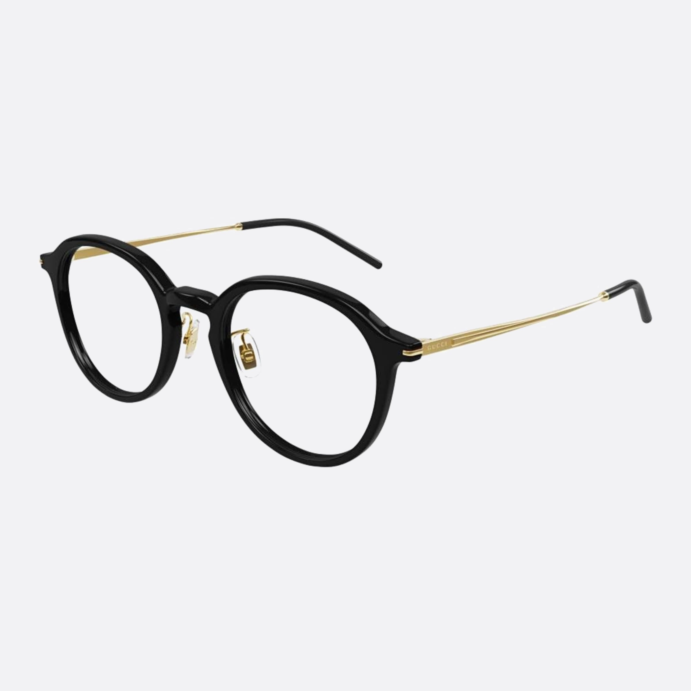 Gucci 50mm Gg1734ok Black Pantos Unisex Eyeglasses - Side View