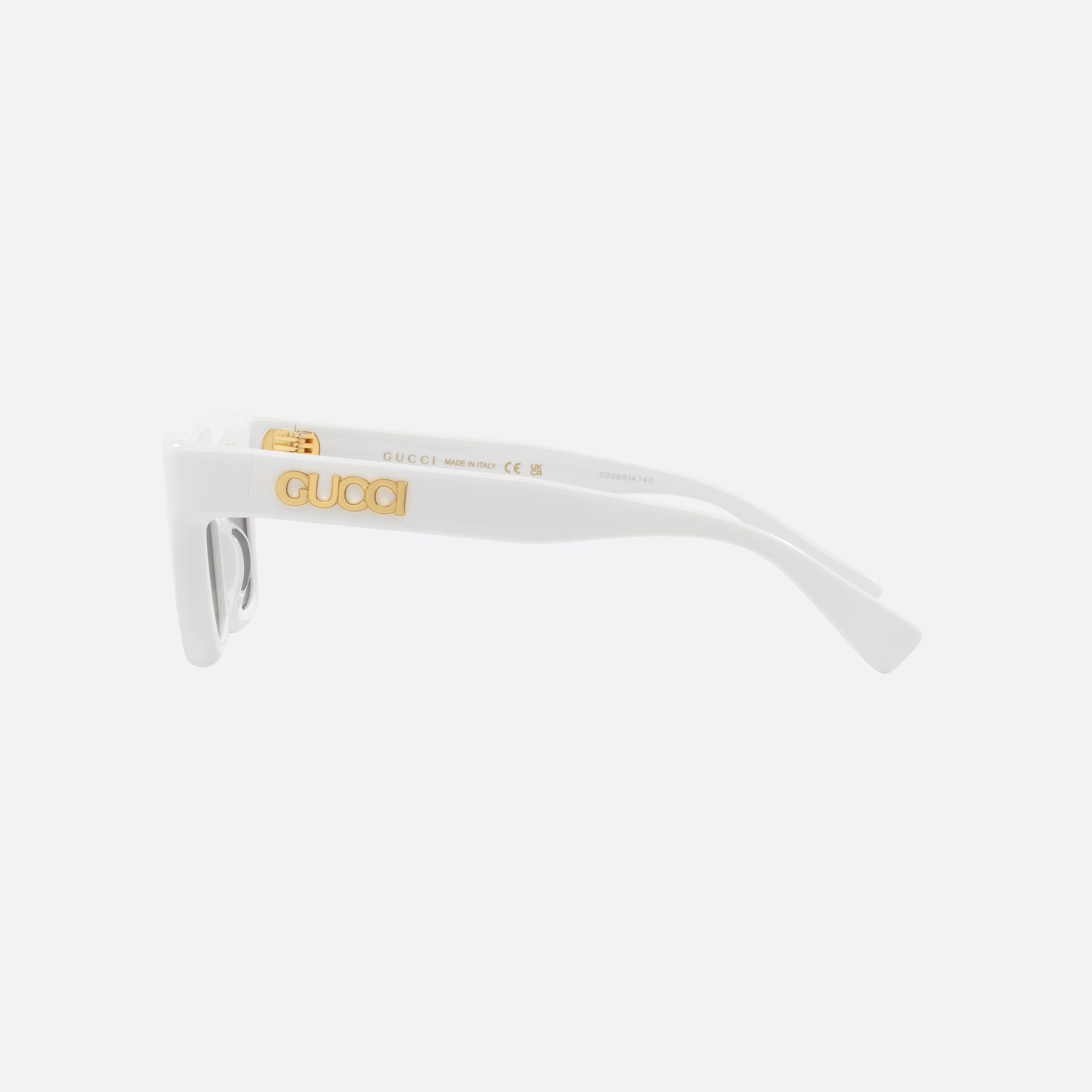 Gucci 50mm Wgg White Cat Eye Woman Sunglasses - Detail View