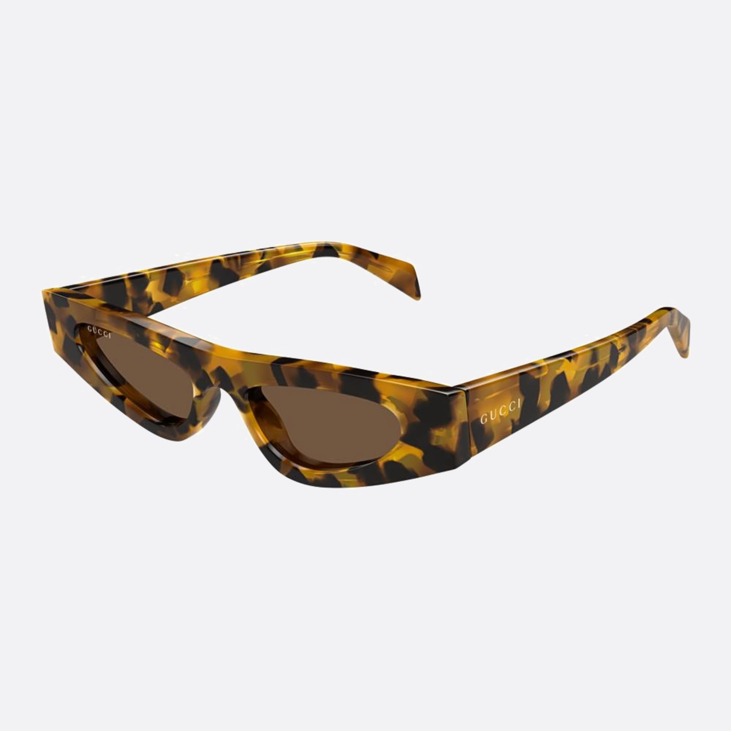 Gucci 51mm Yhb Havana Cat Eye Woman Sunglasses - Side View