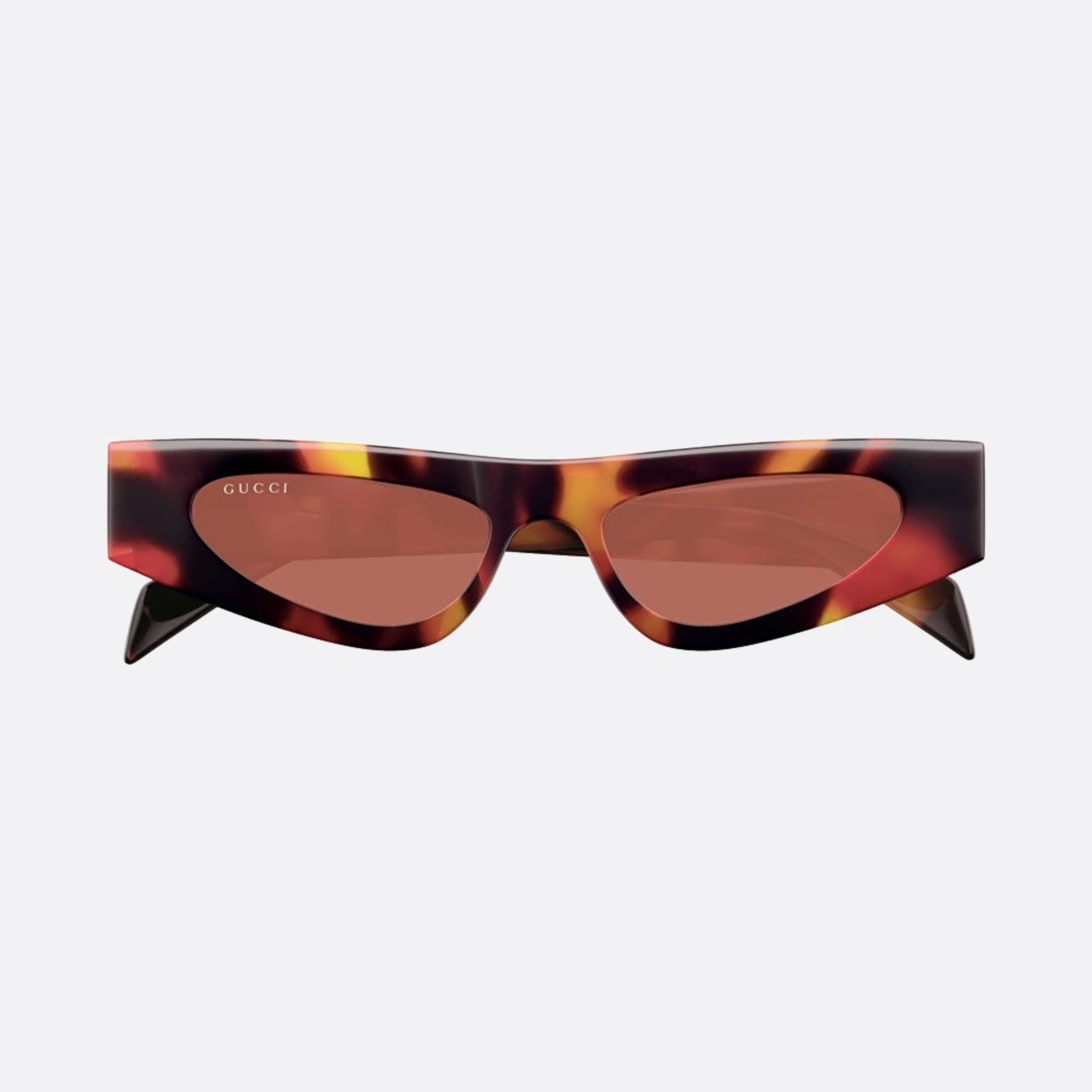 Gucci 51mm Rhr Havana Cat Eye Woman Sunglasses - Detail View