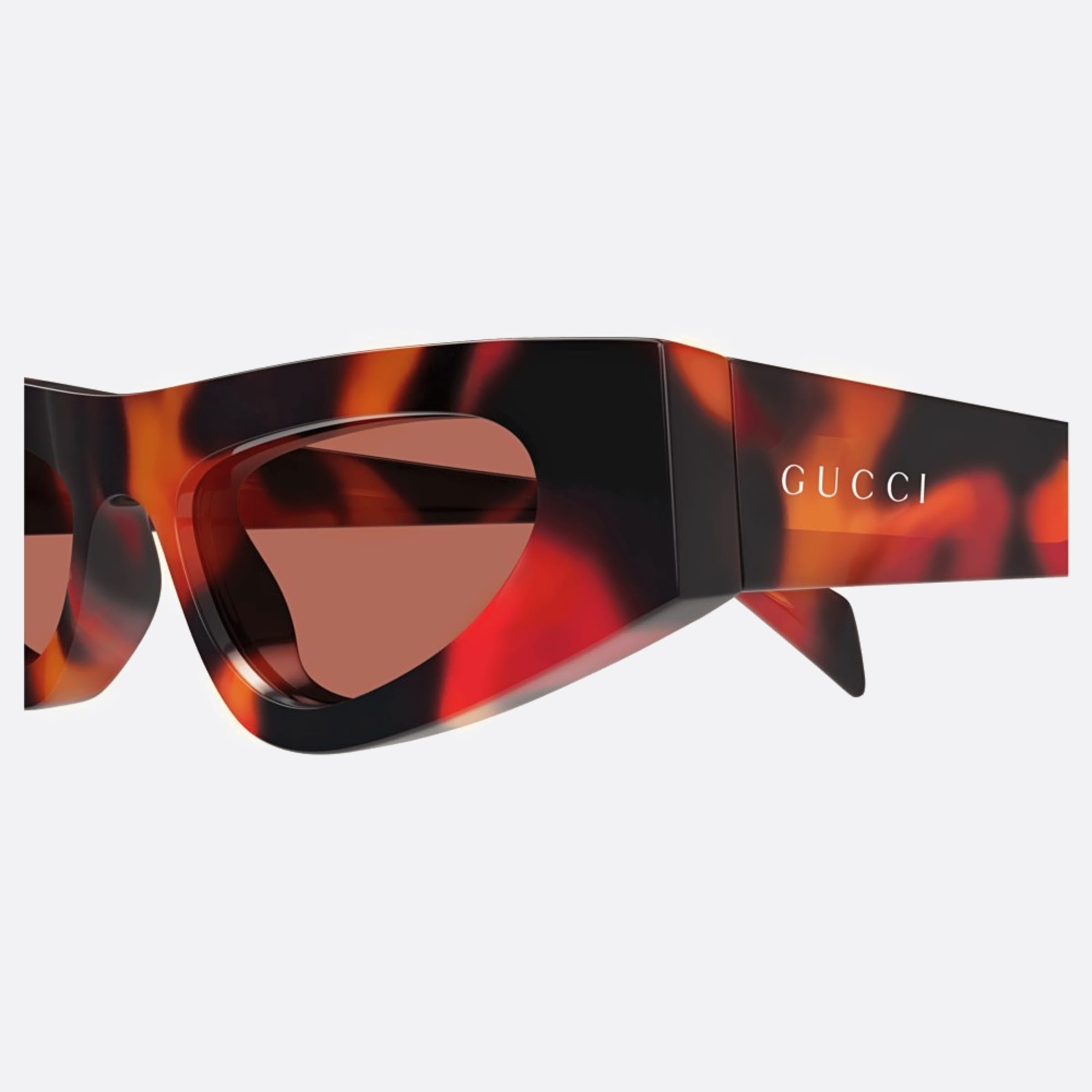 Gucci 51mm Rhr Havana Cat Eye Woman Sunglasses - Lifestyle Shot