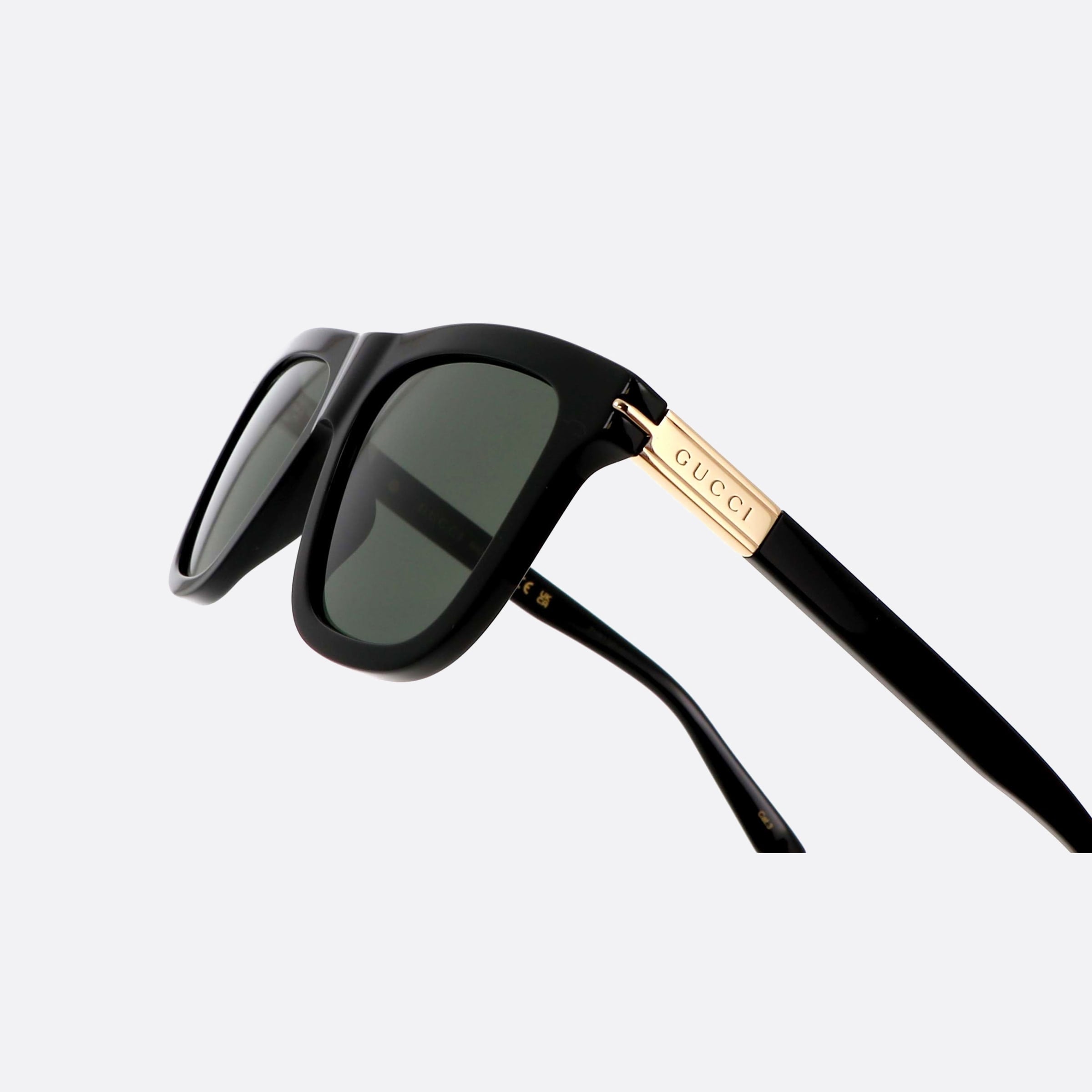 Gucci 54mm Web Black Squared Man Sunglasses - Lifestyle Shot