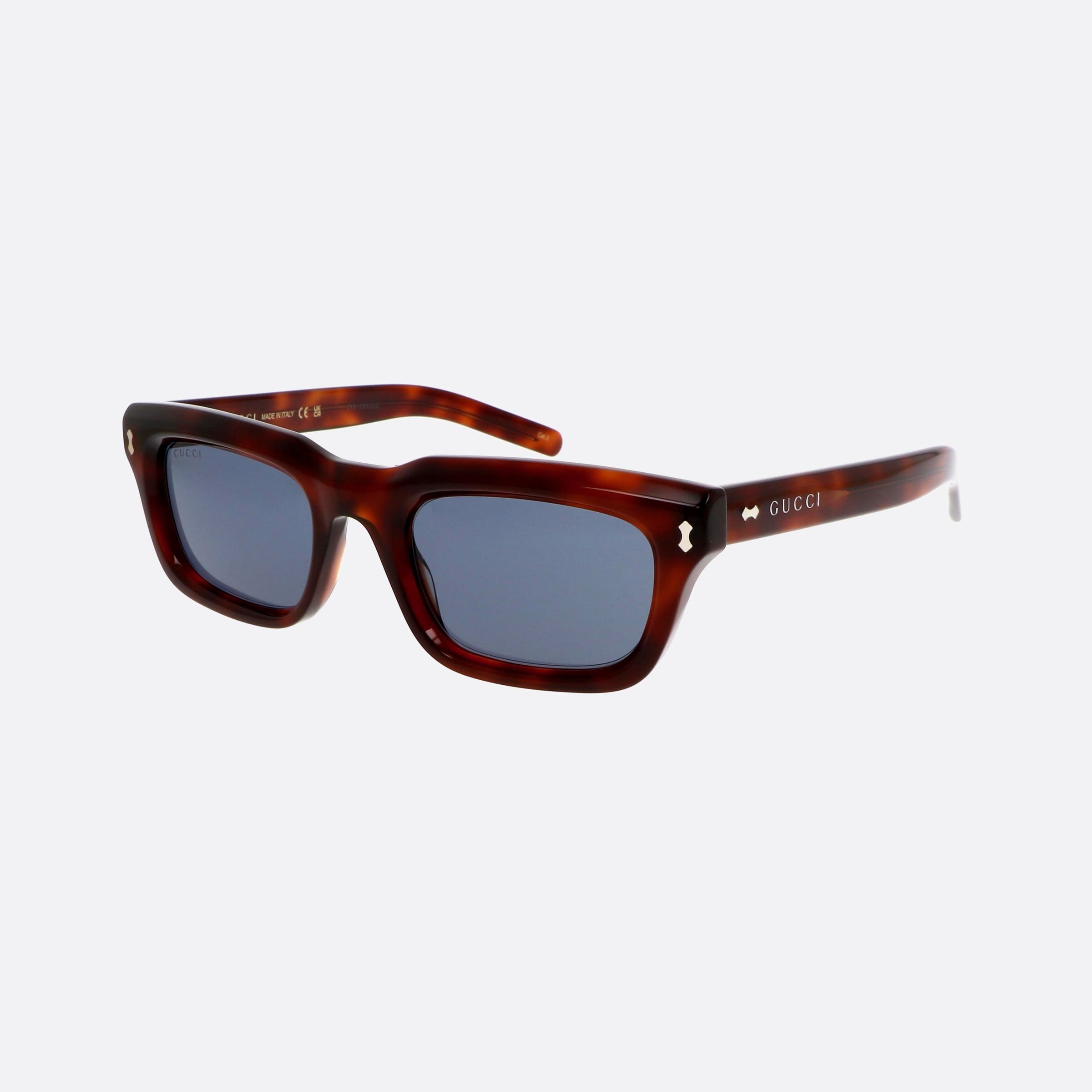 Gucci 51mm Web Hbb Havana Squared Man Sunglasses - Main View