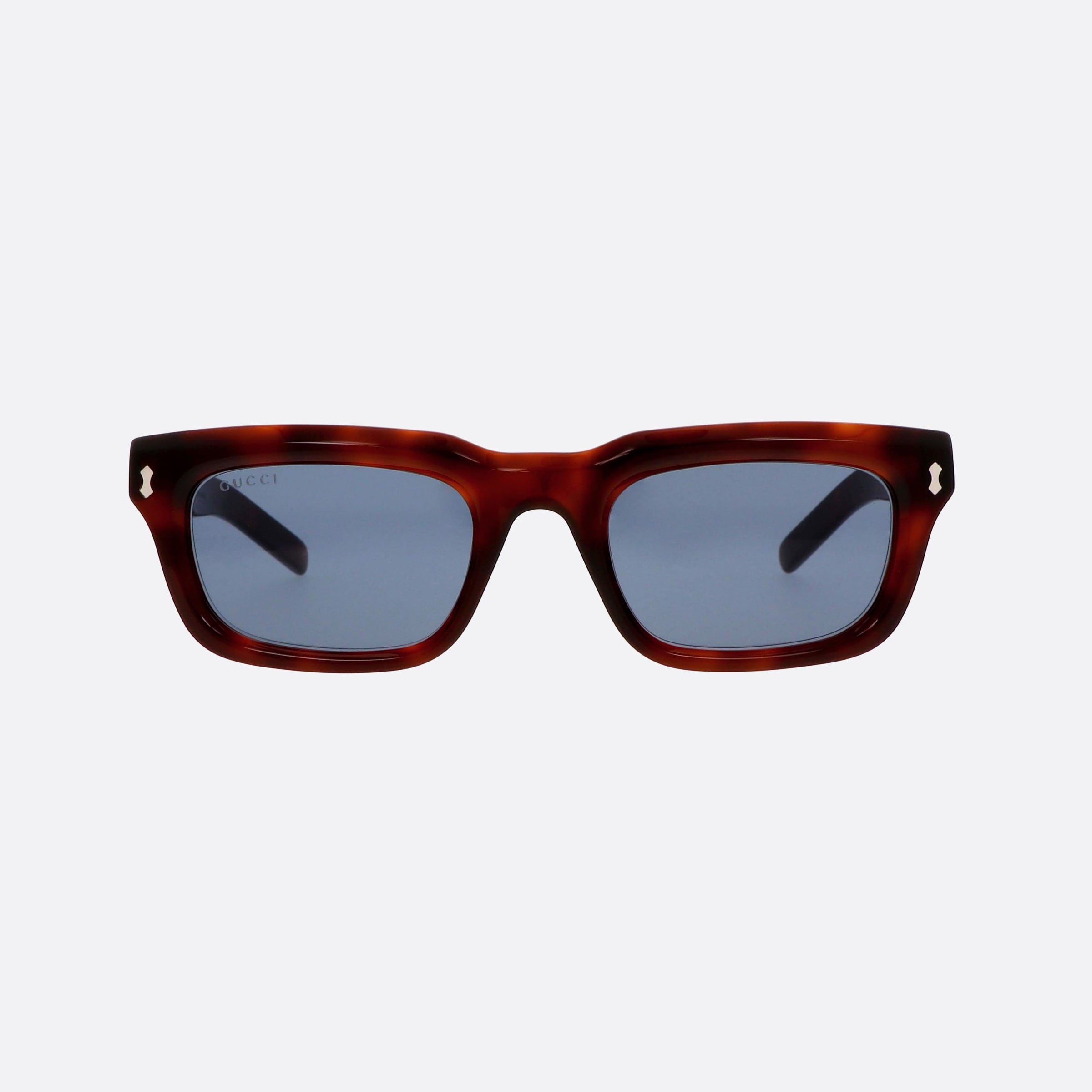 Gucci 51mm Web Hbb Havana Squared Man Sunglasses - Side View