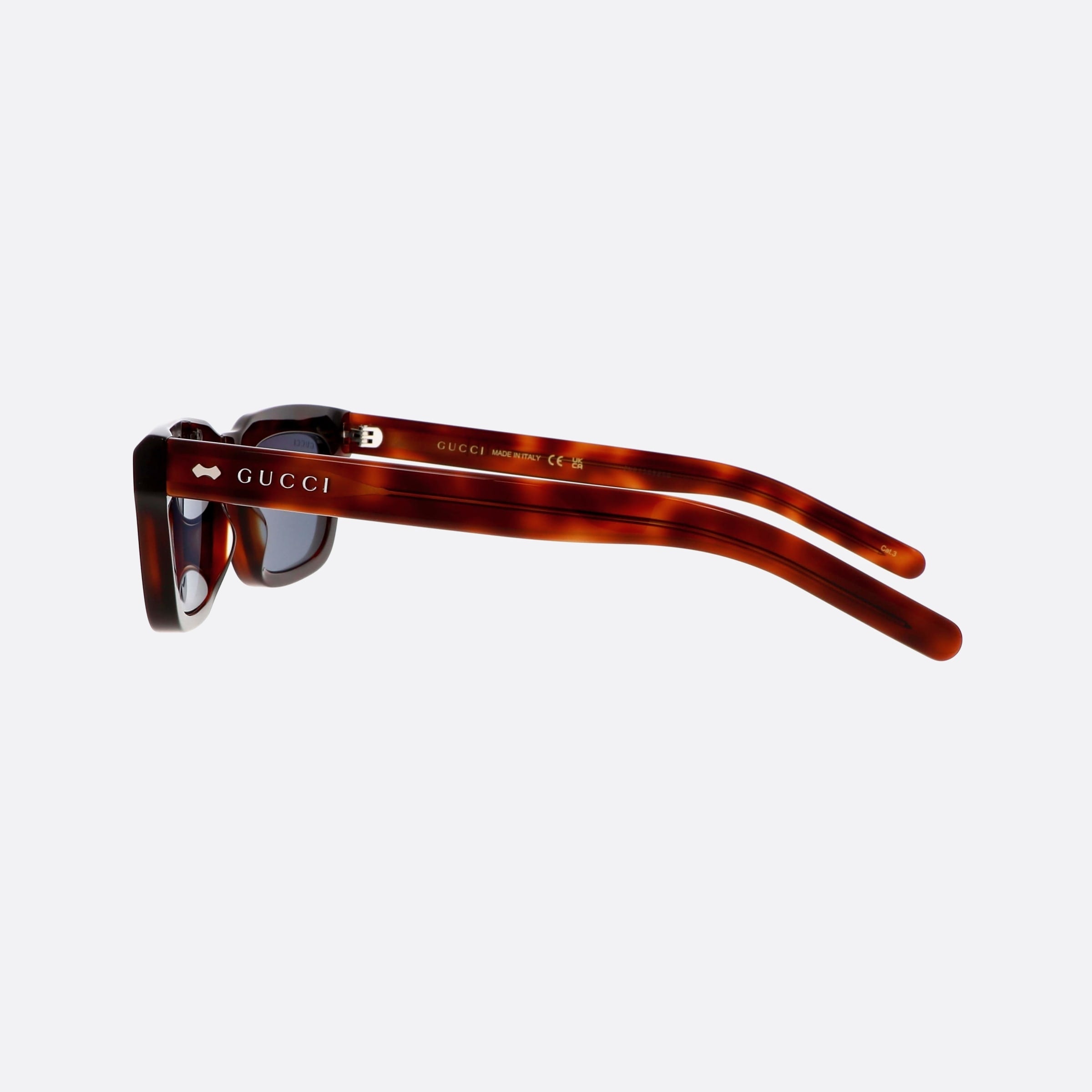 Gucci 51mm Web Hbb Havana Squared Man Sunglasses - Detail View