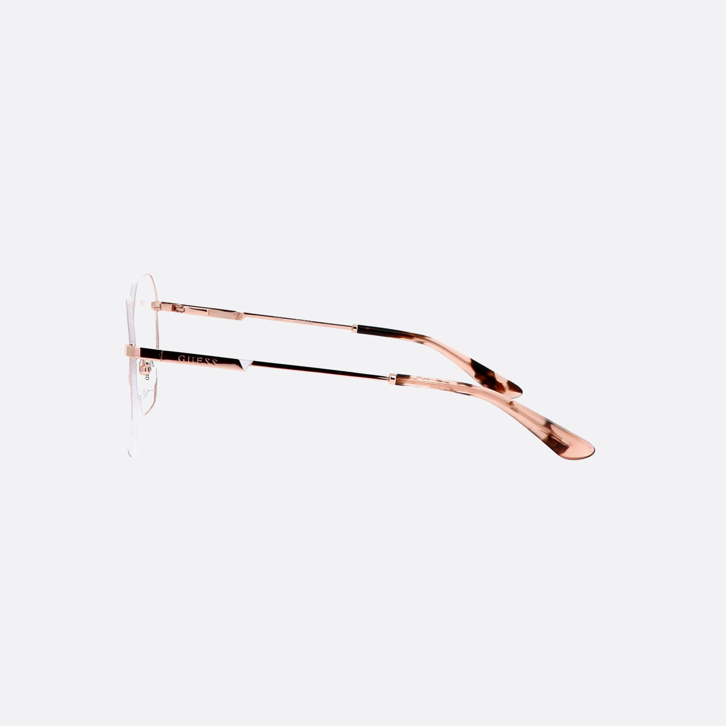 Guess 56mm Pink Hexagonal Women Eyeglasses - Detail View