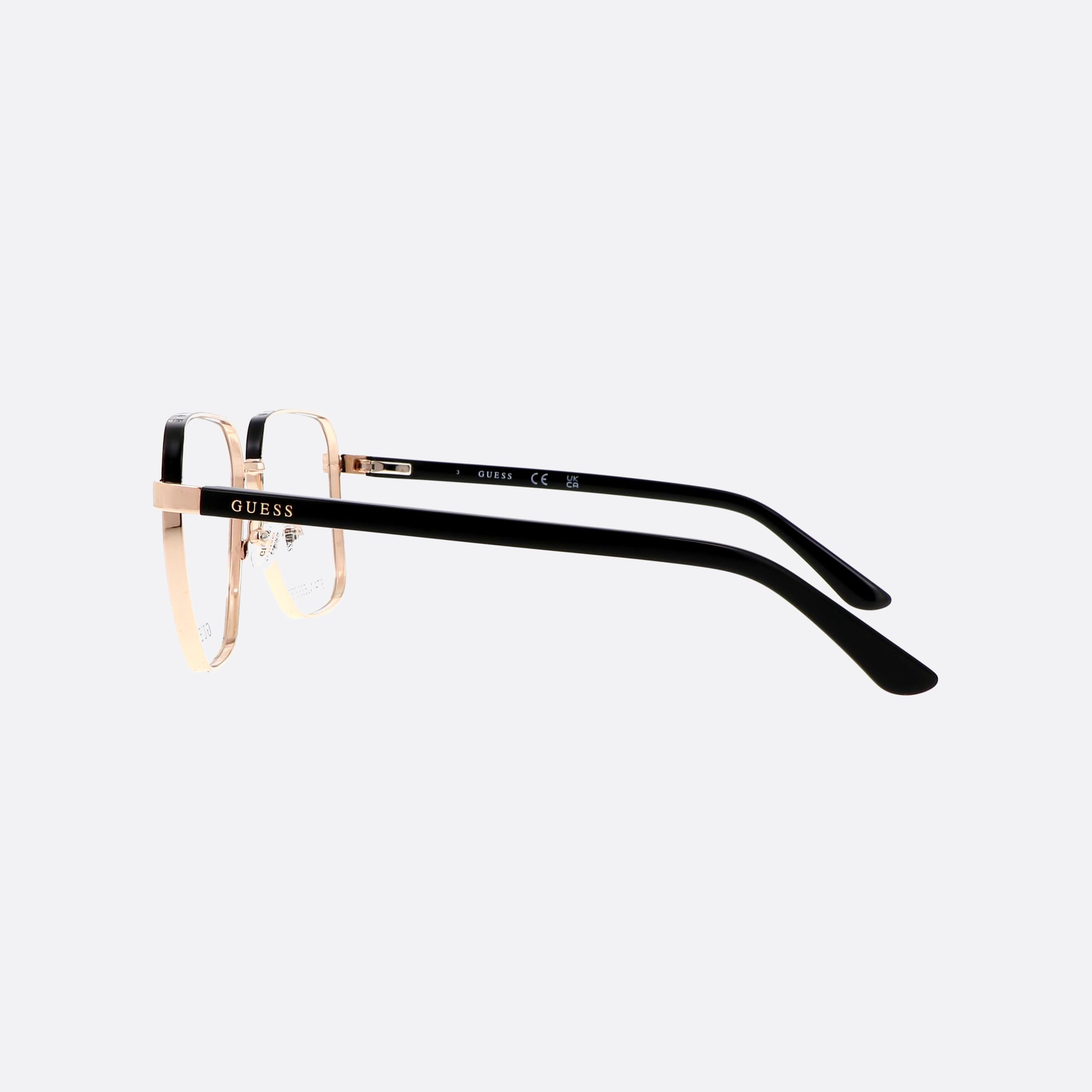 Guess 57mm Gu50125 Gold Square Women Eyeglasses - Detail View