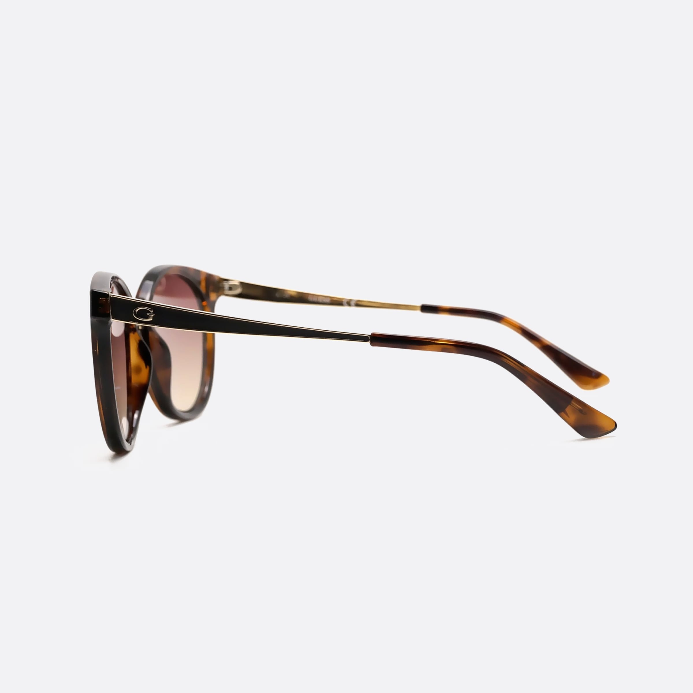 Guess 52mm Gu7459 52f Tortoise Oval Unisex Sunglasses - Detail View