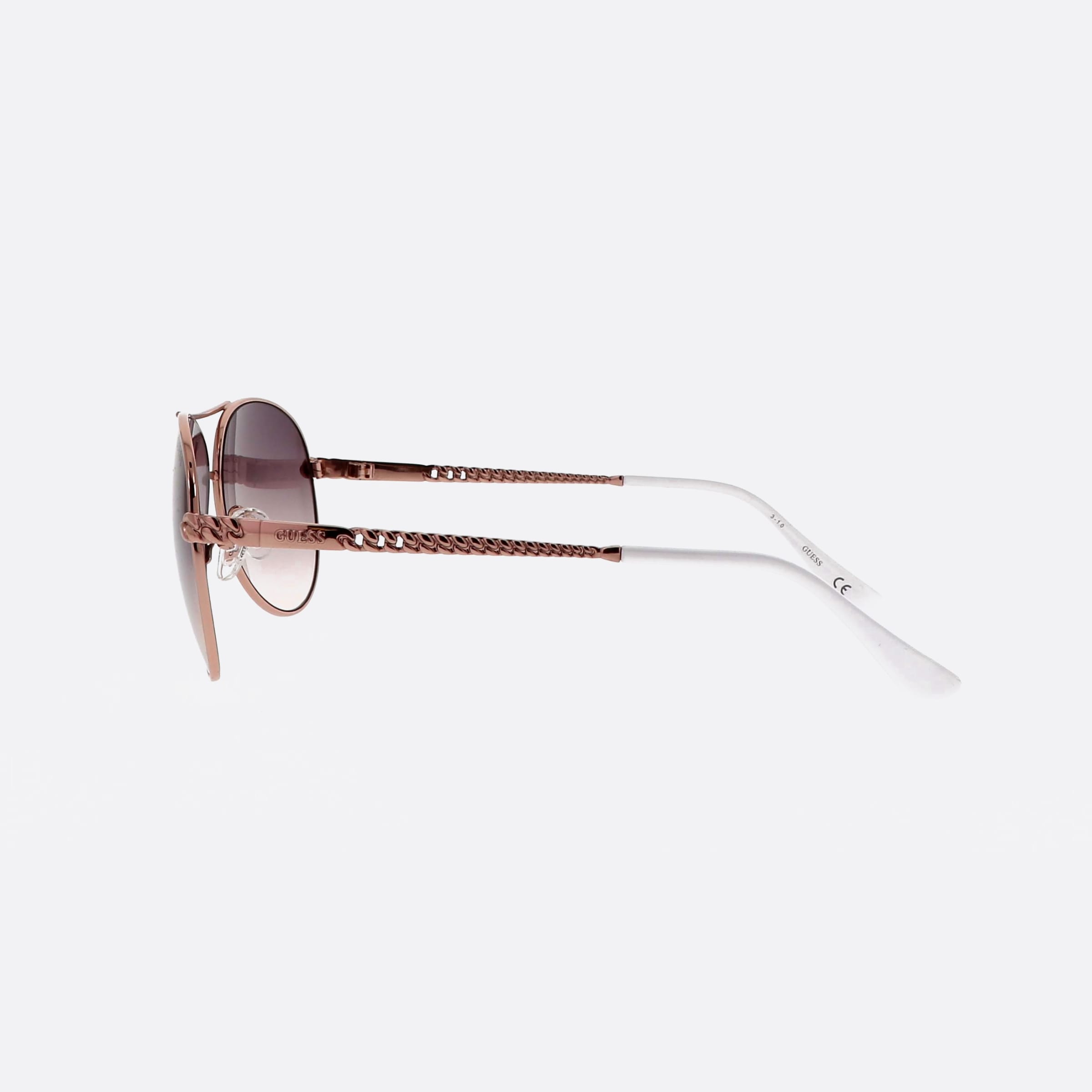 Guess 60mm Gu7470 28e Pink Pilot Unisex Sunglasses - Detail View