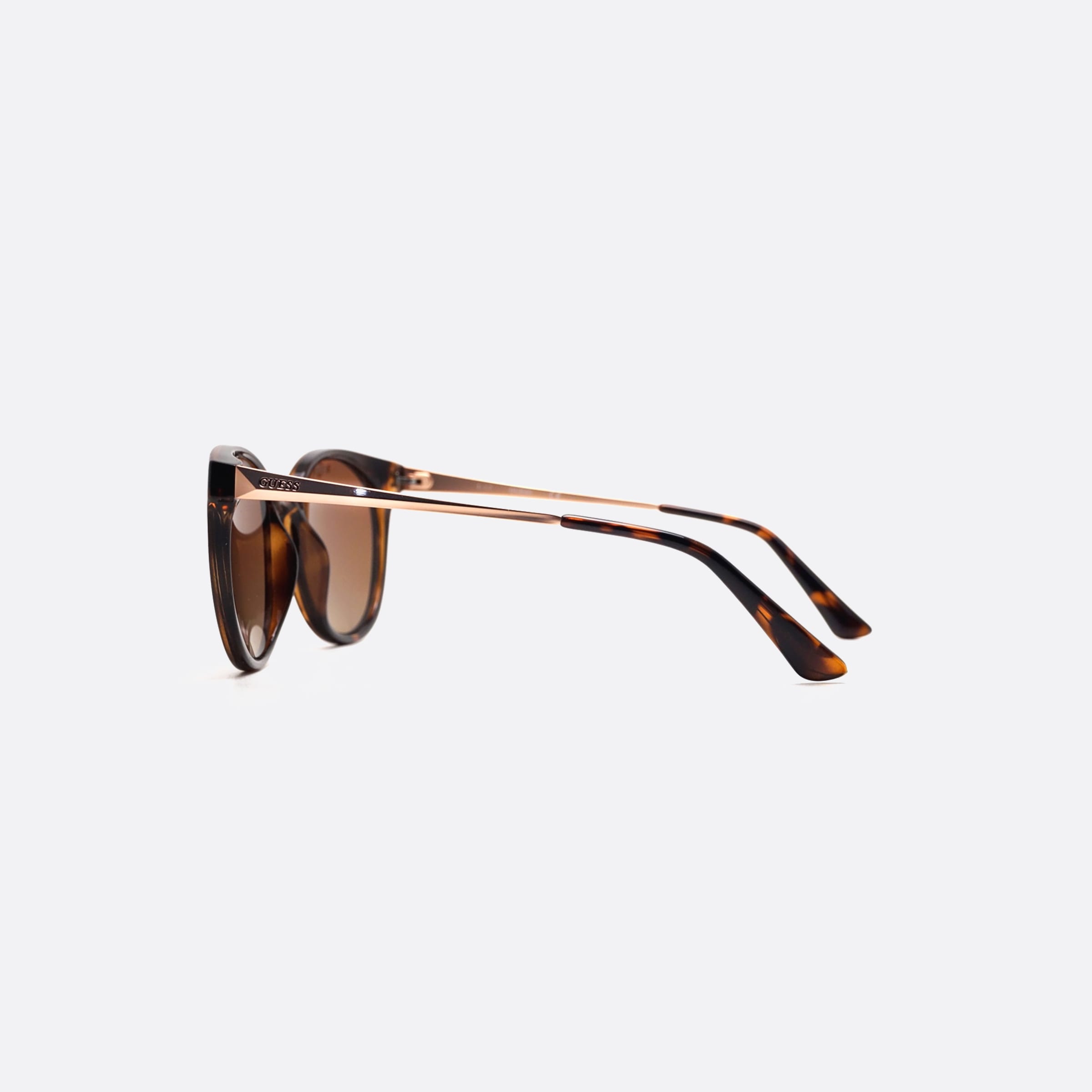 Guess 52mm Gu7503 52h Tortoise Oval Polarized Unisex Sunglasses - Detail View