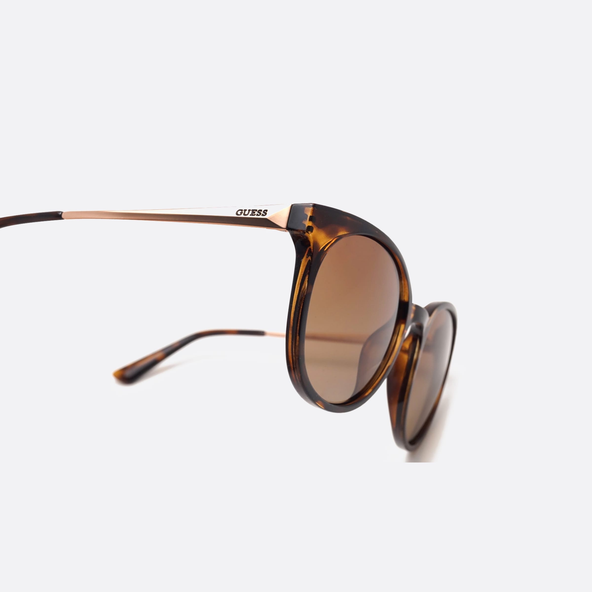 Guess 52mm Gu7503 52h Tortoise Oval Polarized Unisex Sunglasses - Lifestyle Shot