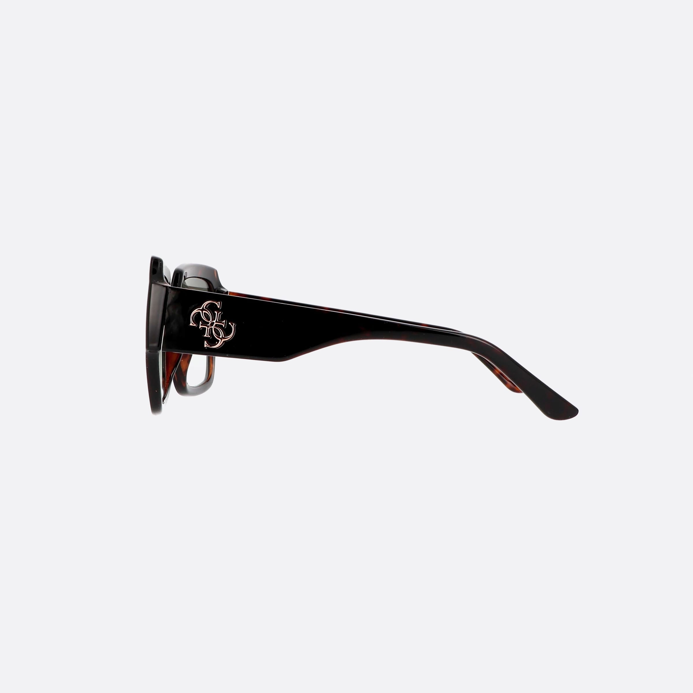Guess 54mm Gu7681 52p Tortoise Square Unisex Sunglasses - Detail View